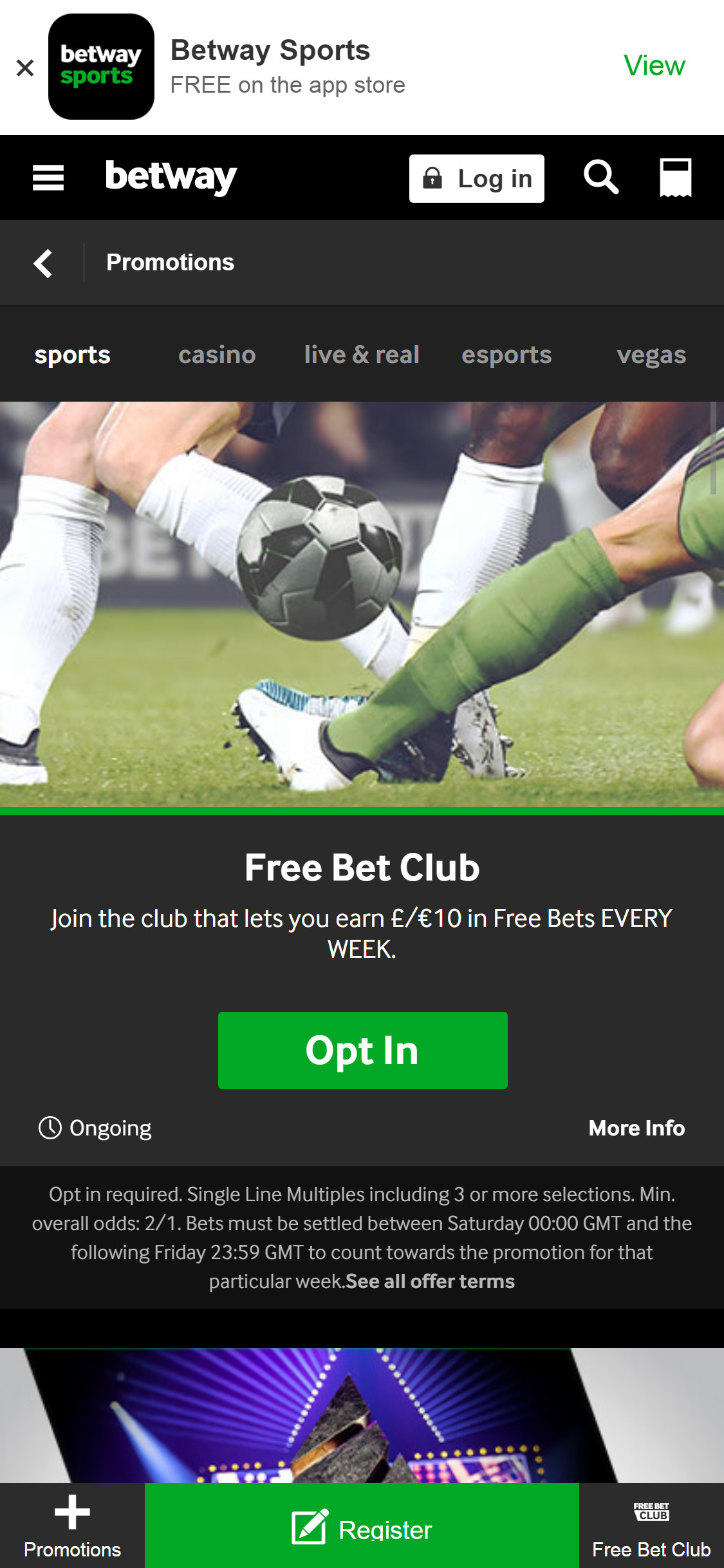 Betway Casino Mobile App Review
