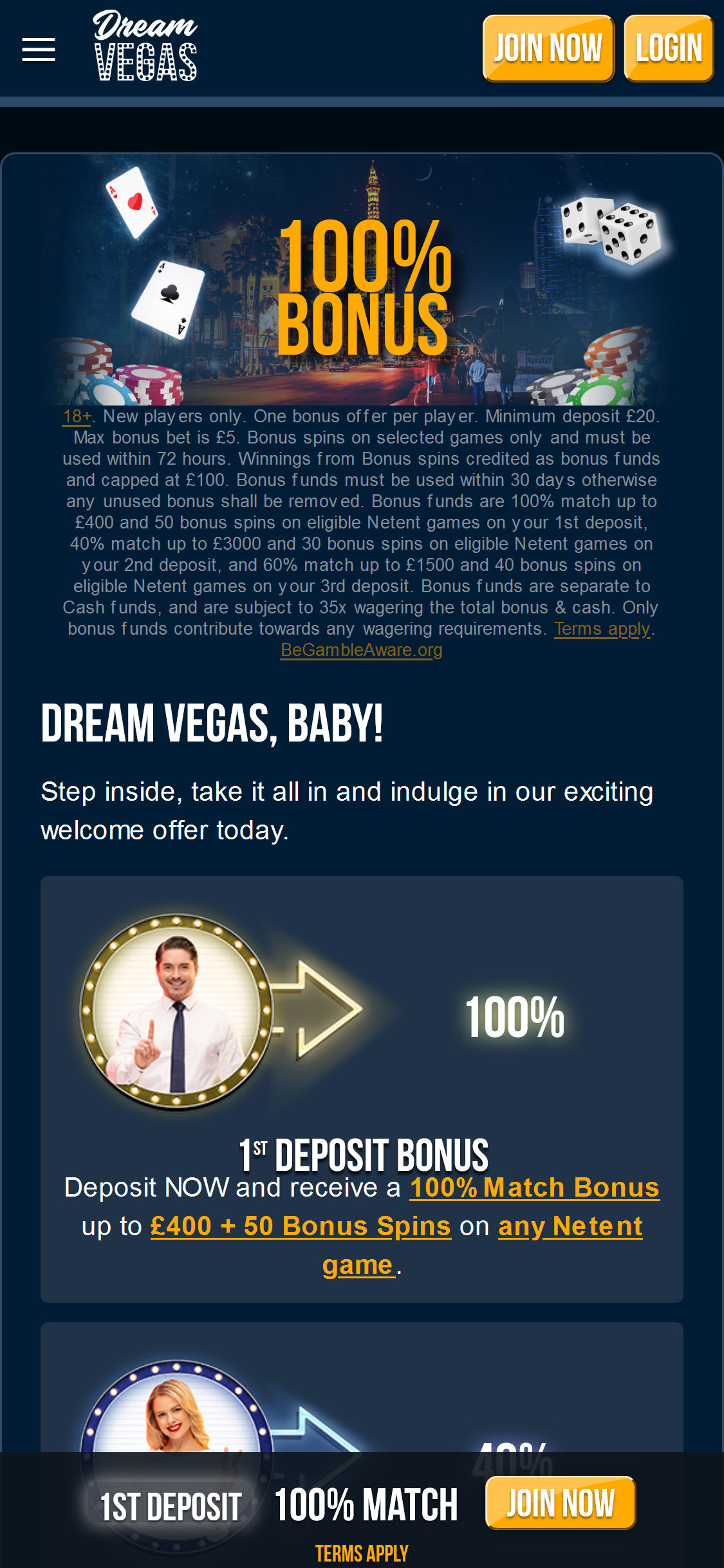 Dream Vegas Casino Mobile No Deposit Bonus Review