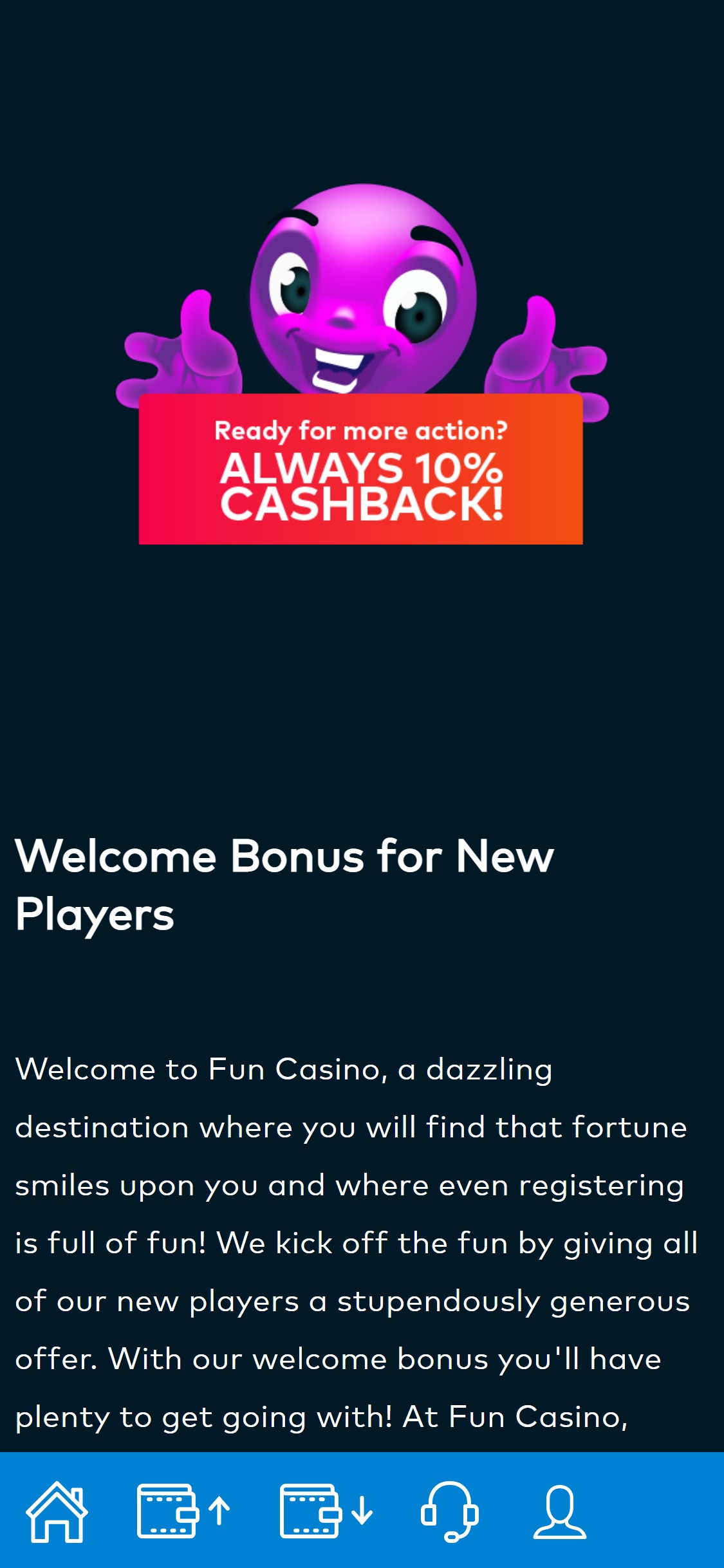 Fun Casino Mobile No Deposit Bonus Review
