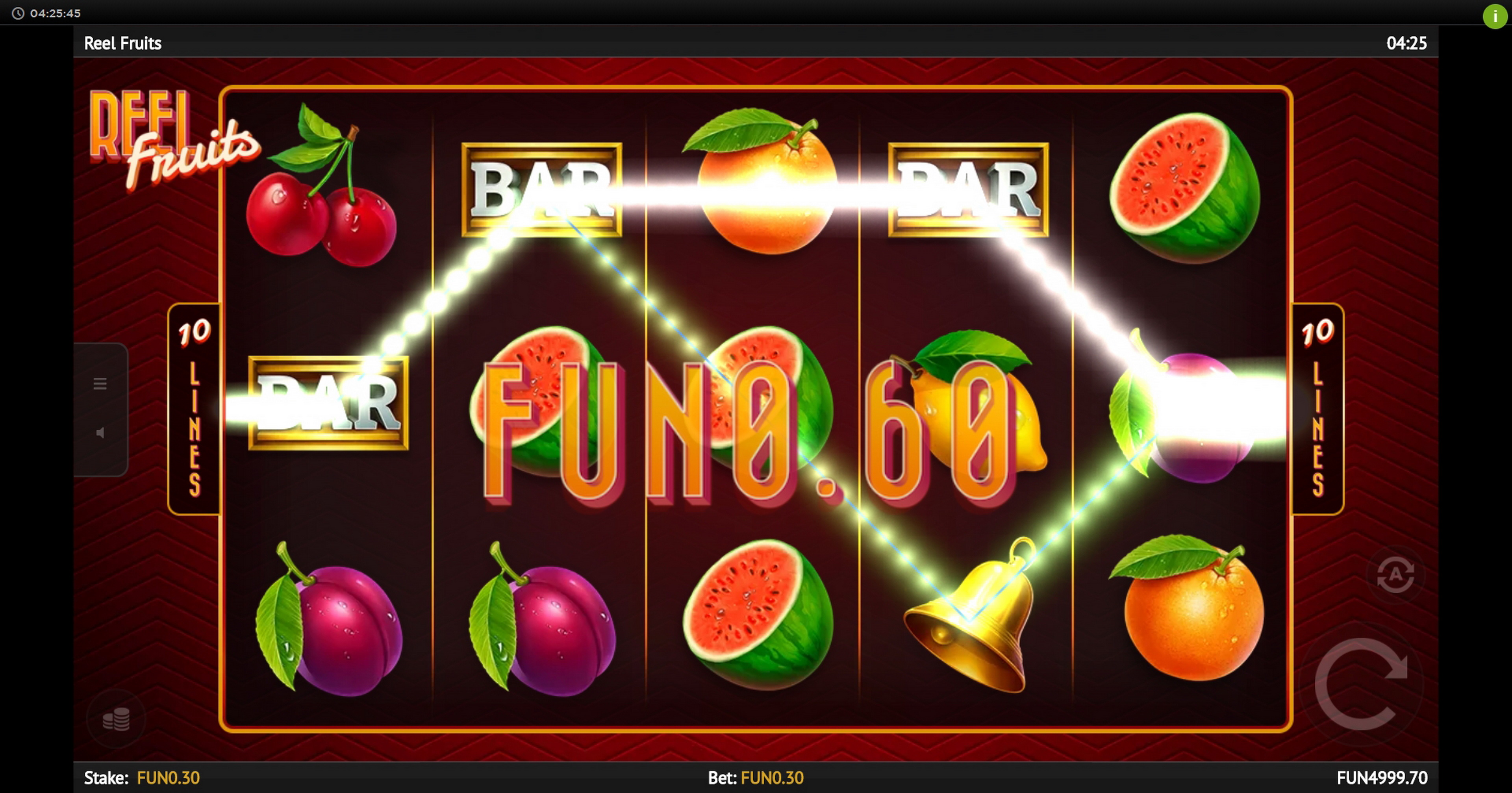 Win Money in Reel Fruits! Free Slot Game by 1x2 Gaming