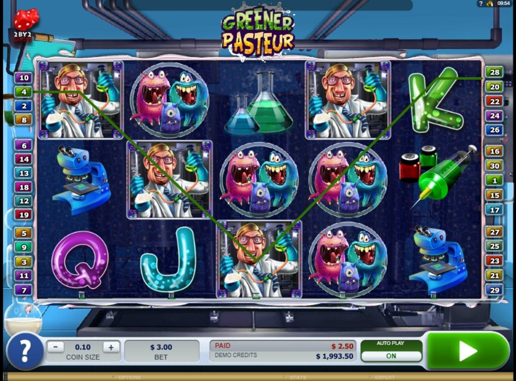 Win Money in Greener Pasteur Free Slot Game by 2 By 2 Gaming