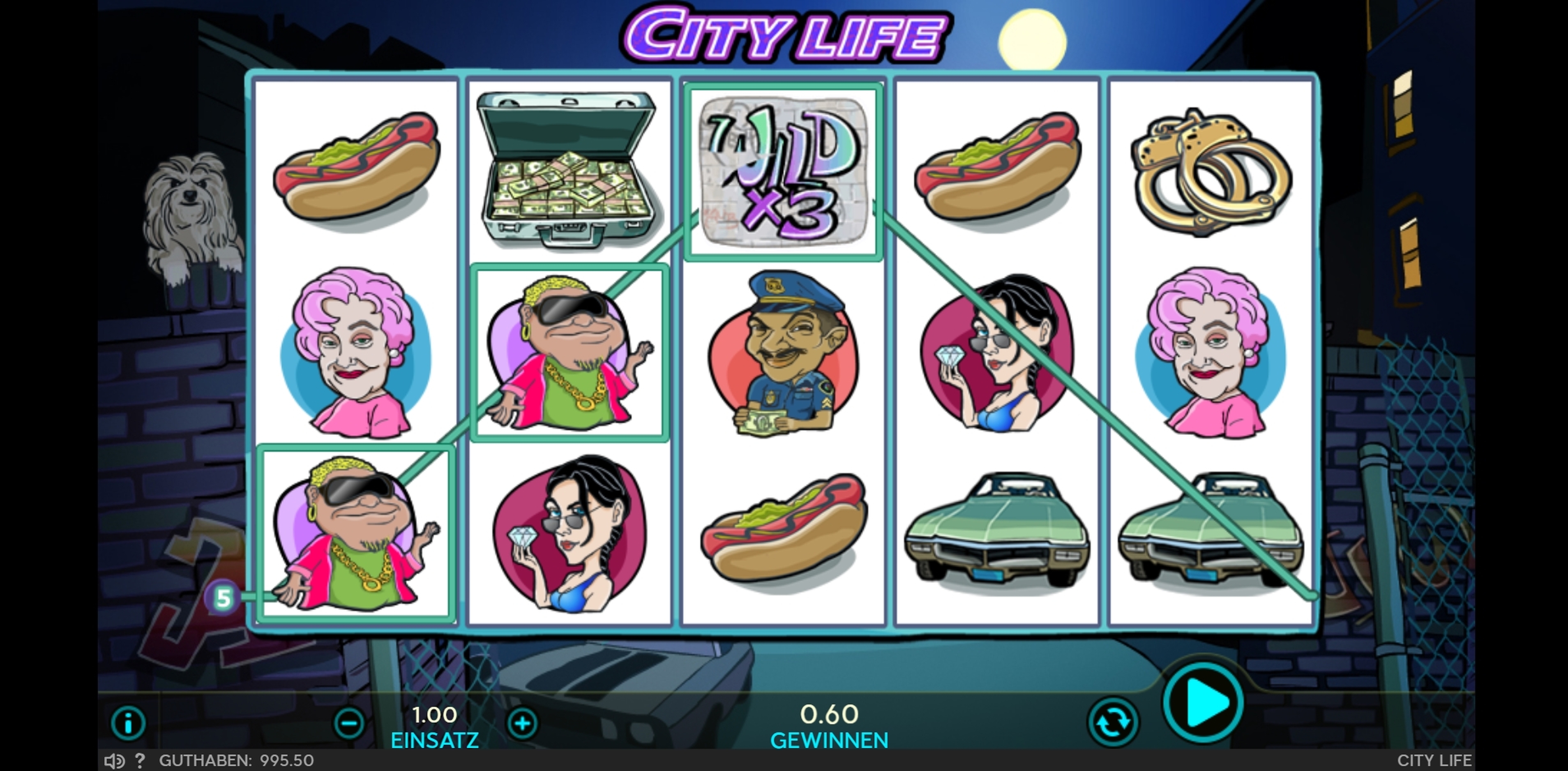 Win Money in City Life Free Slot Game by 888 Gaming