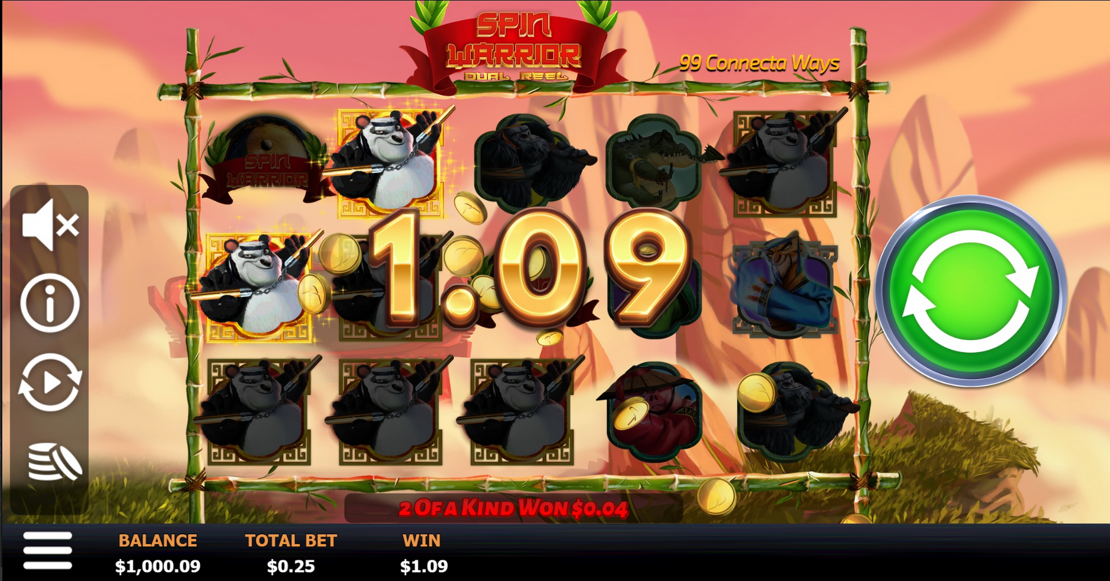 Win Money in Spin Warrior Free Slot Game by Boomerang Studios