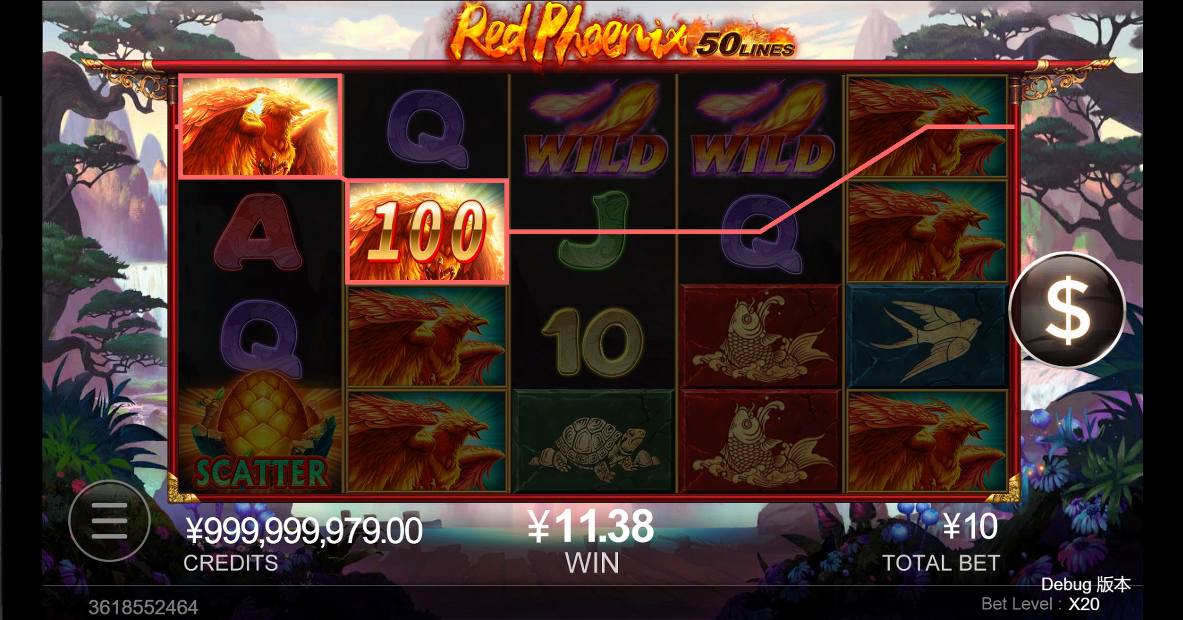 Win Money in Red Phoenix Free Slot Game by CQ9Gaming