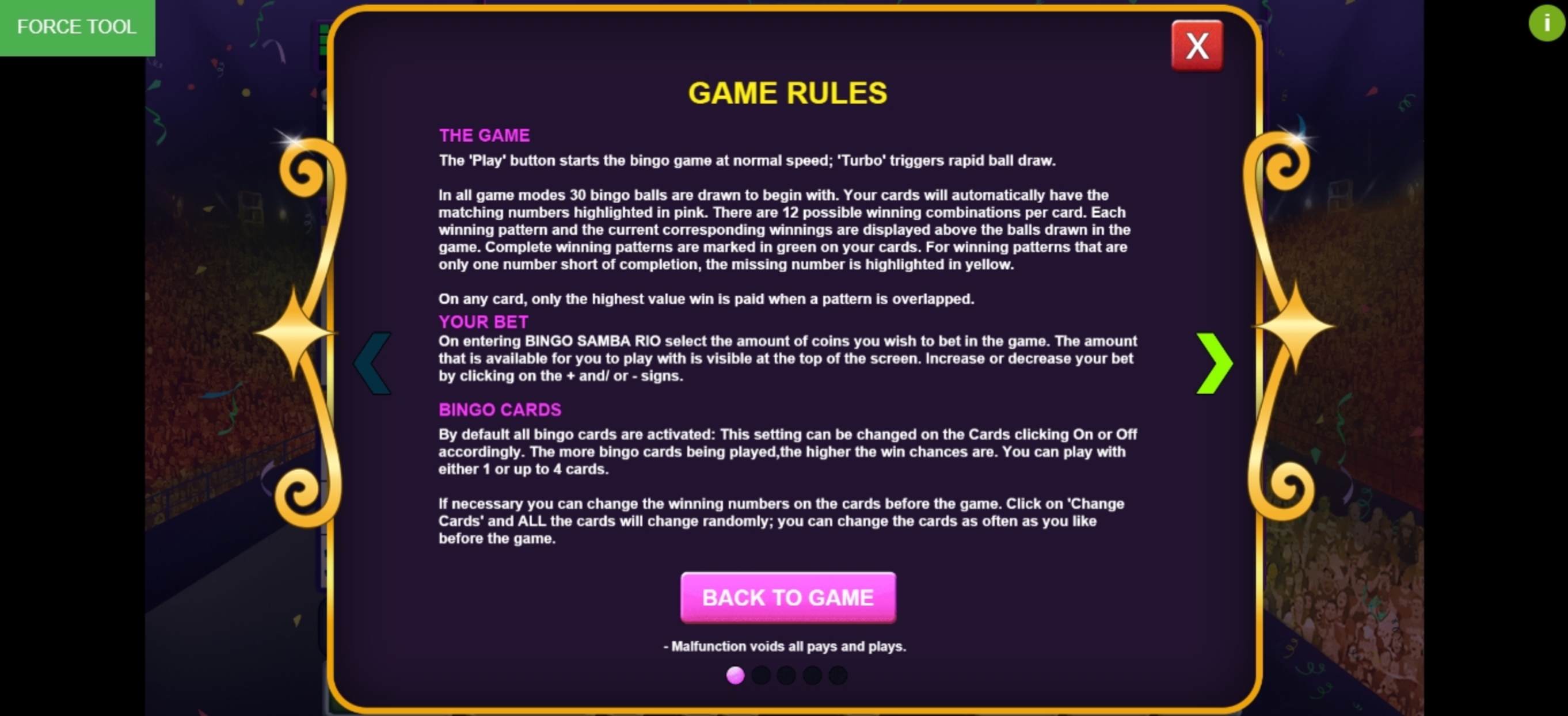 Info of Bingo Samba Rio Slot Game by Caleta Gaming