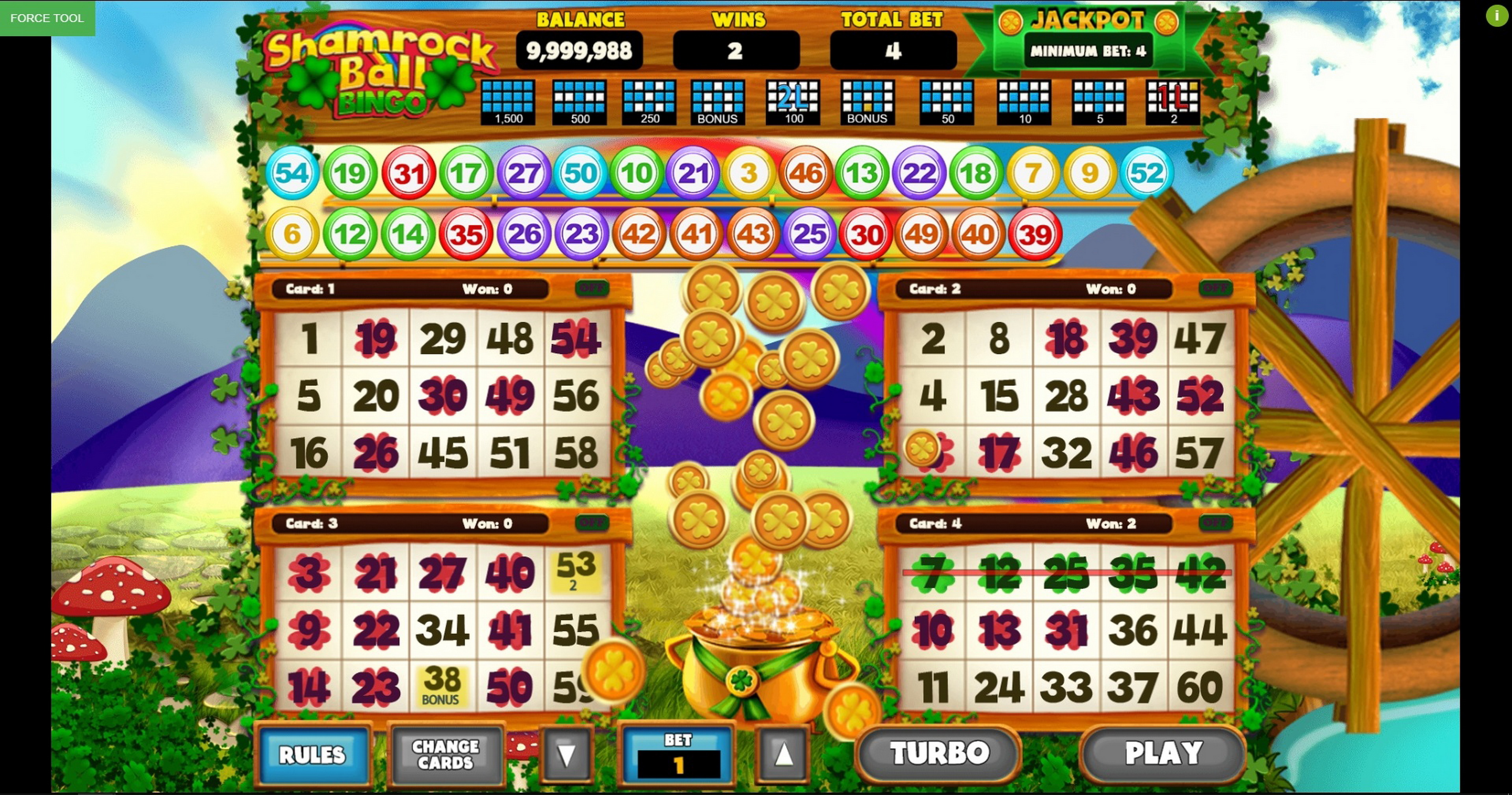 Win Money in Bingo Shamrock Ball Free Slot Game by Caleta Gaming