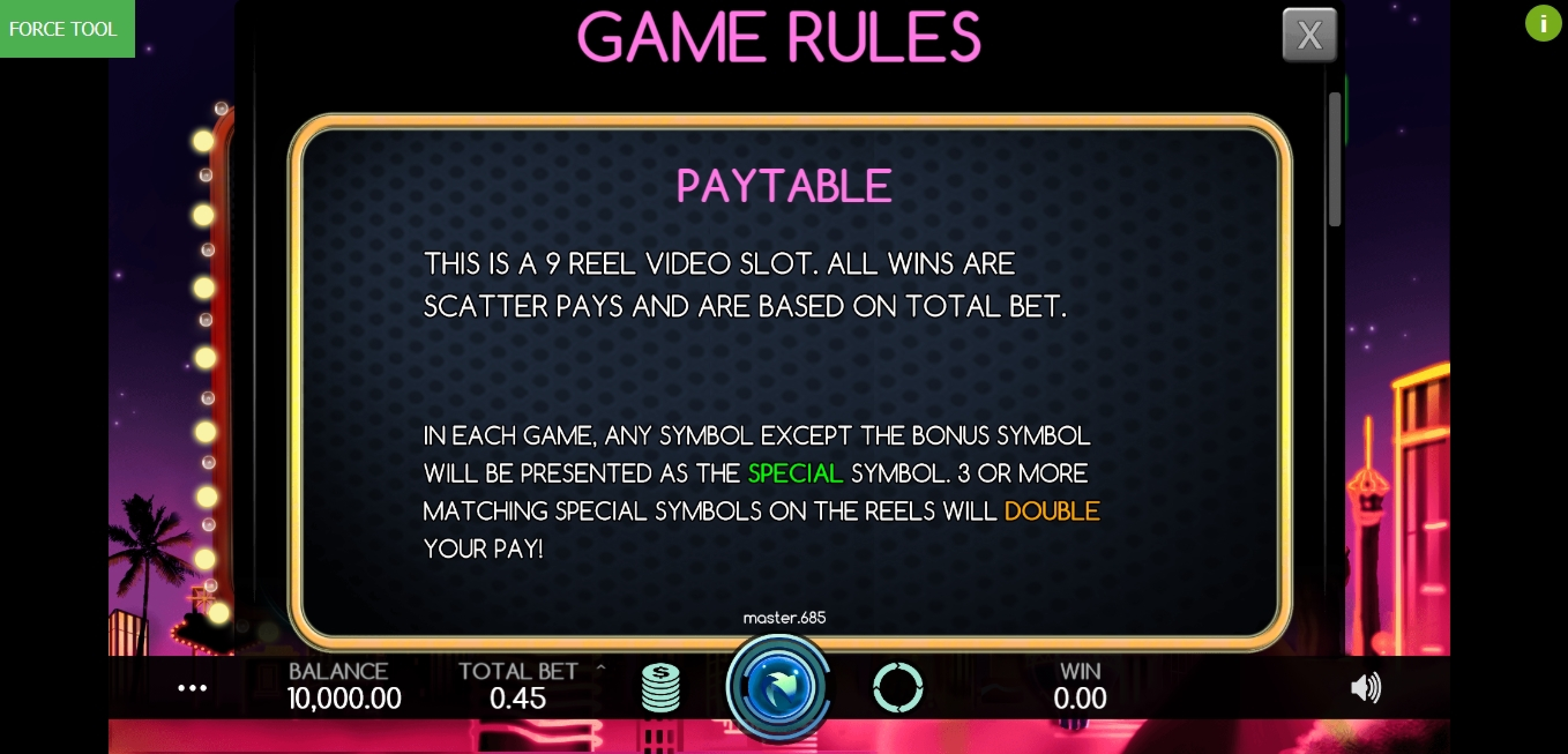 Info of Vegas Baby Slot Game by Caleta Gaming