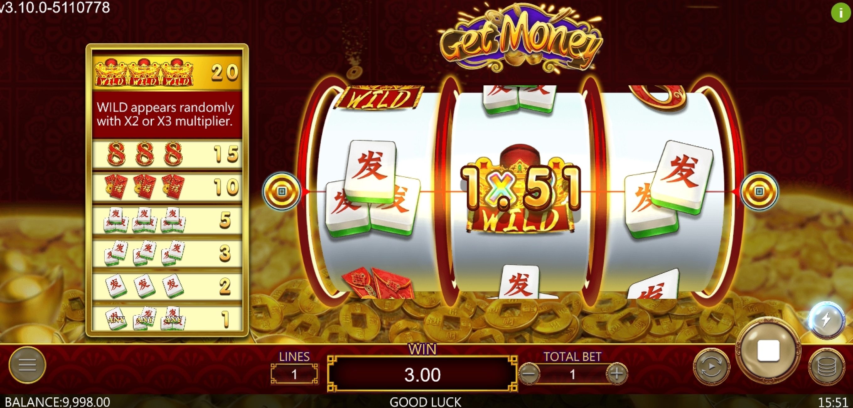 Win Money in Get Money Free Slot Game by Dragoon Soft
