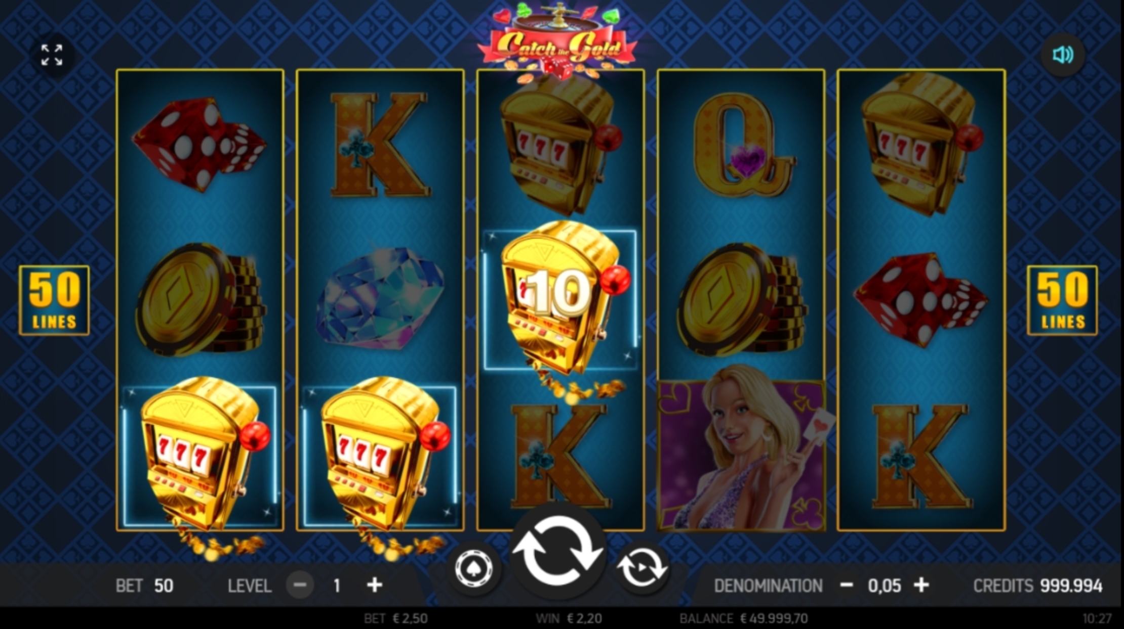 Win Money in Catch the Gold Free Slot Game by FBM