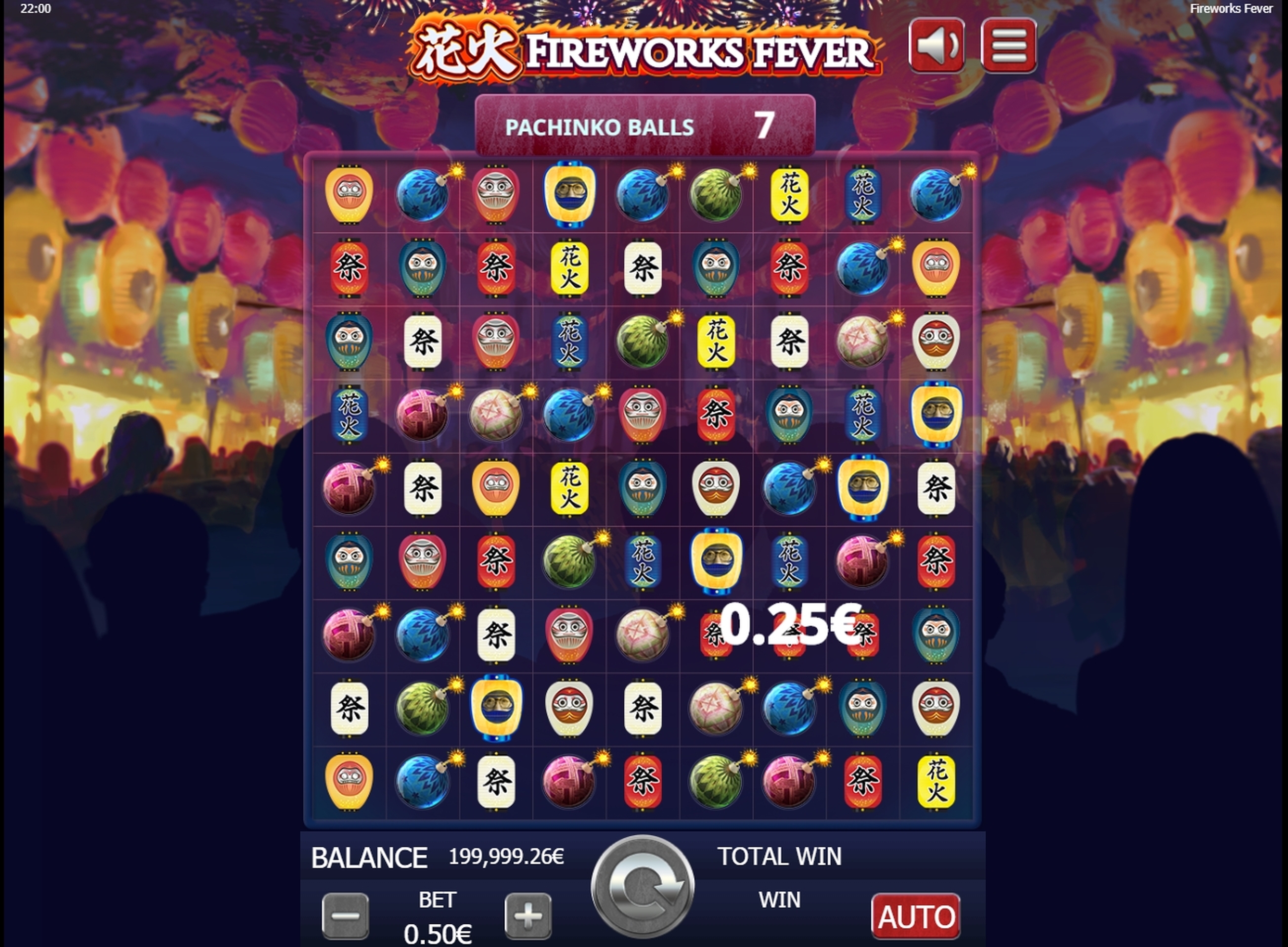 Win Money in Fireworks Fever Free Slot Game by Gamatron