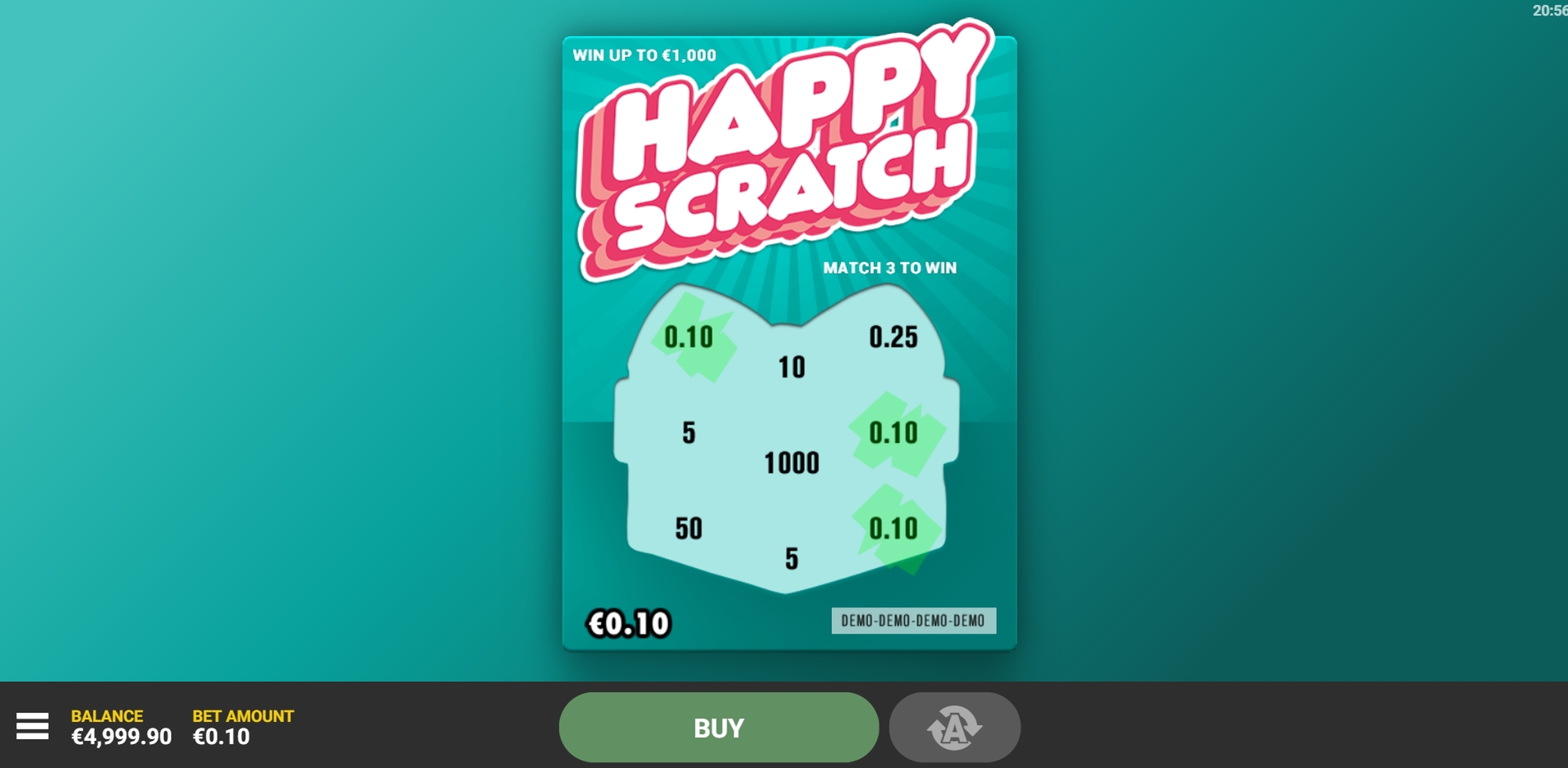 Win Money in Happy Scratch Free Slot Game by Hacksaw Gaming