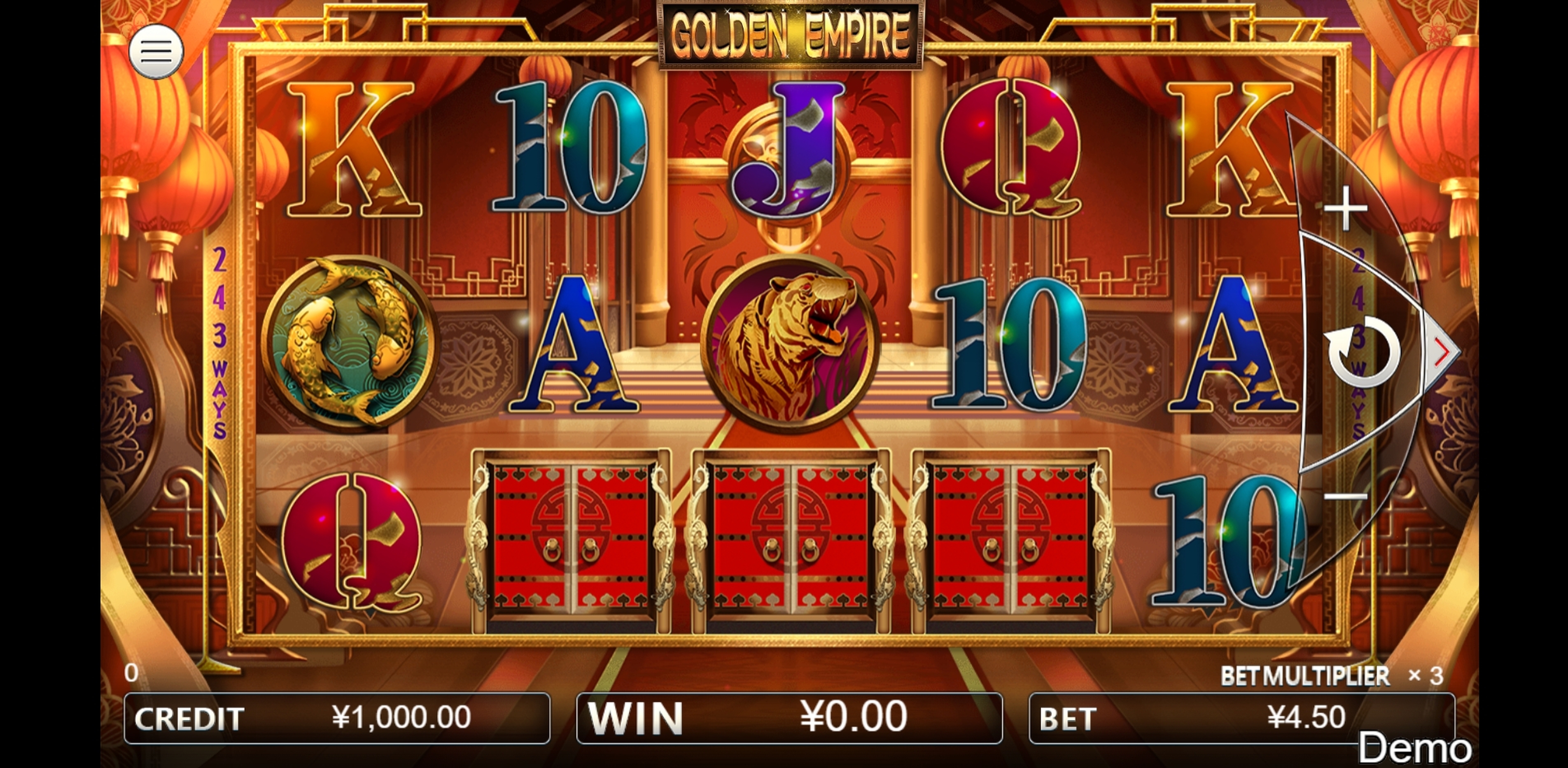 Reels in Golden Empire Slot Game by Iconic Gaming