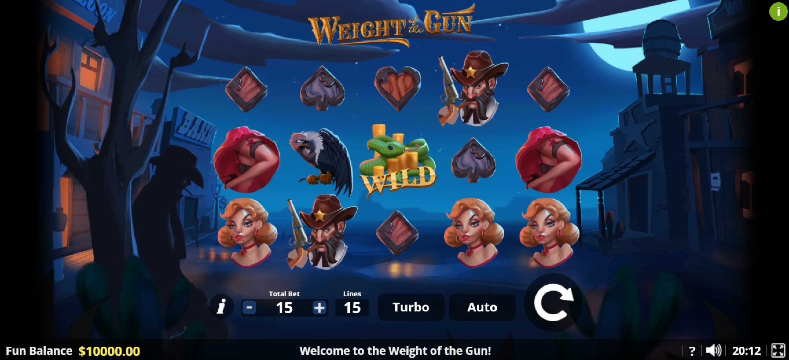 Reels in Weight of the Gun Slot Game by Lady Luck Games