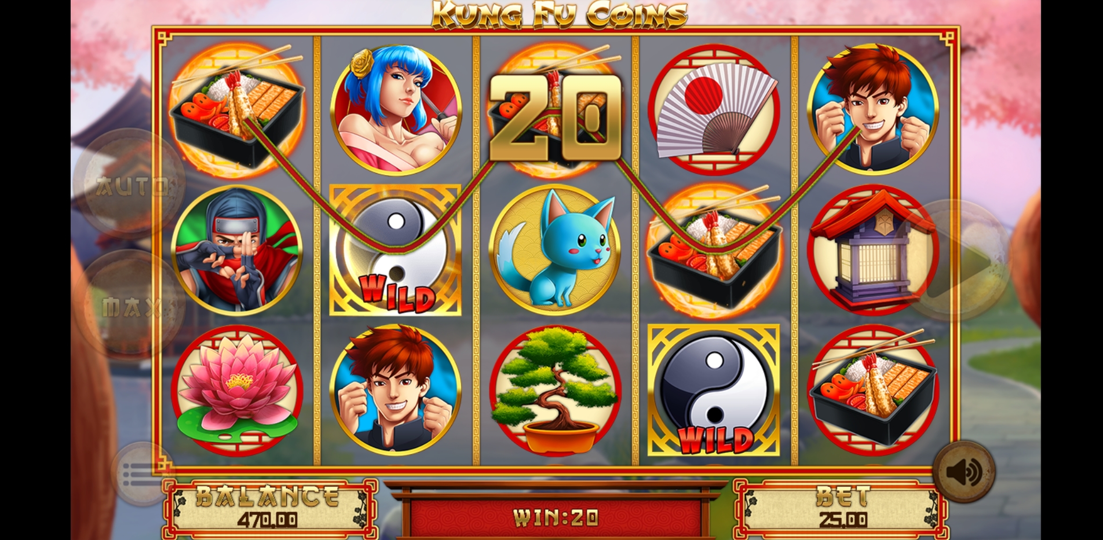 Win Money in Kung Fu Coins Free Slot Game by Magma