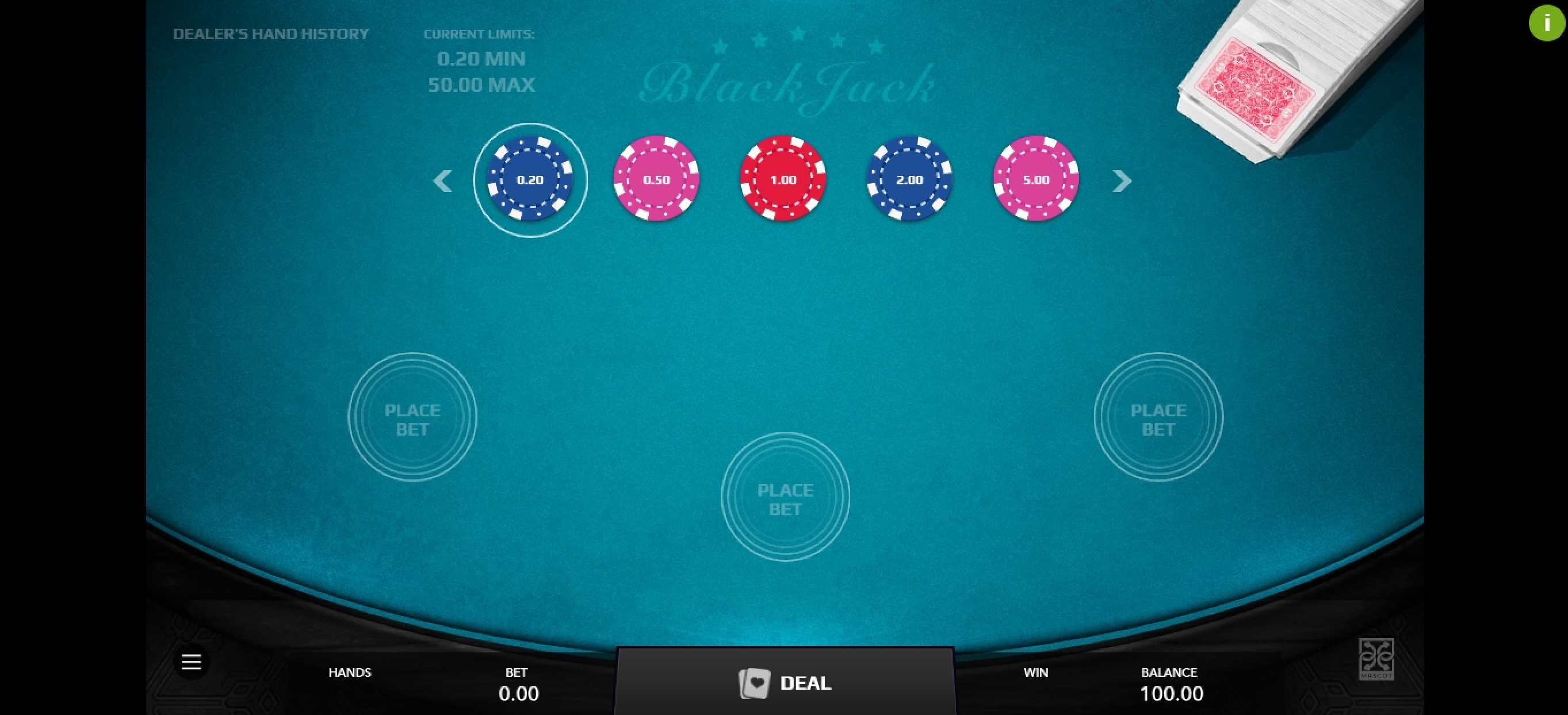 Reels in Blackjack Slot Game by Mascot Gaming