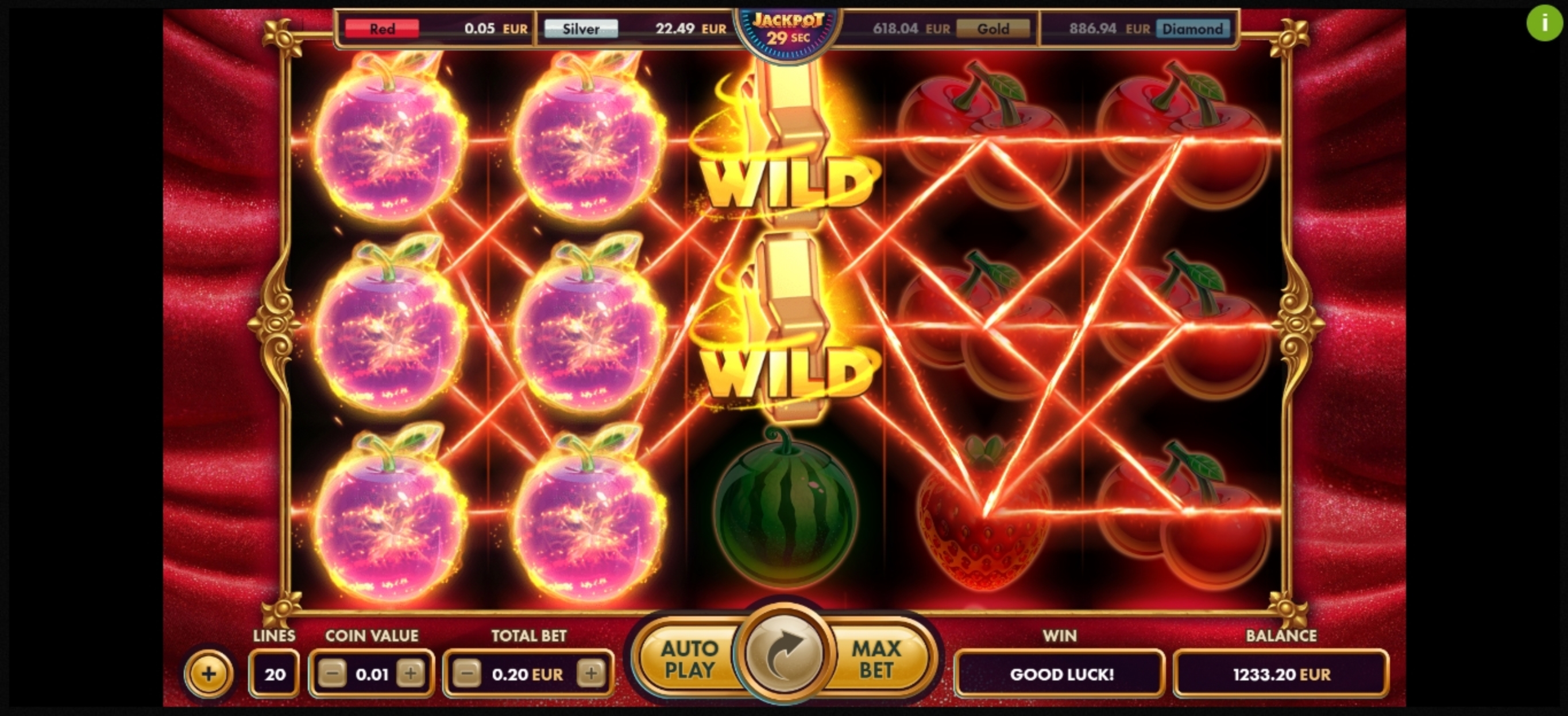 Win Money in Royal Fruits 40 Free Slot Game by NetGame