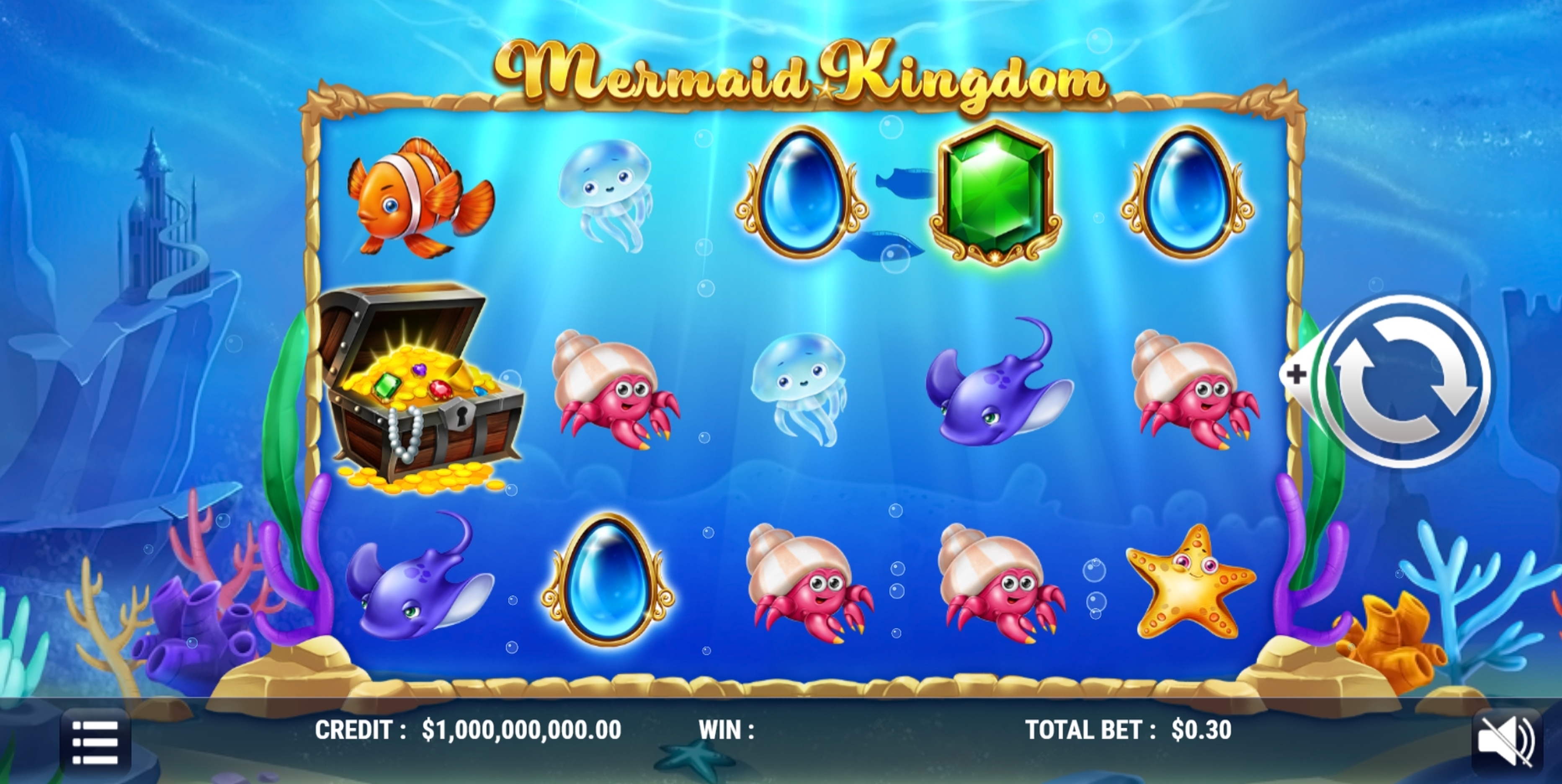 Reels in Mermaid Kingdom Slot Game by Slot Factory