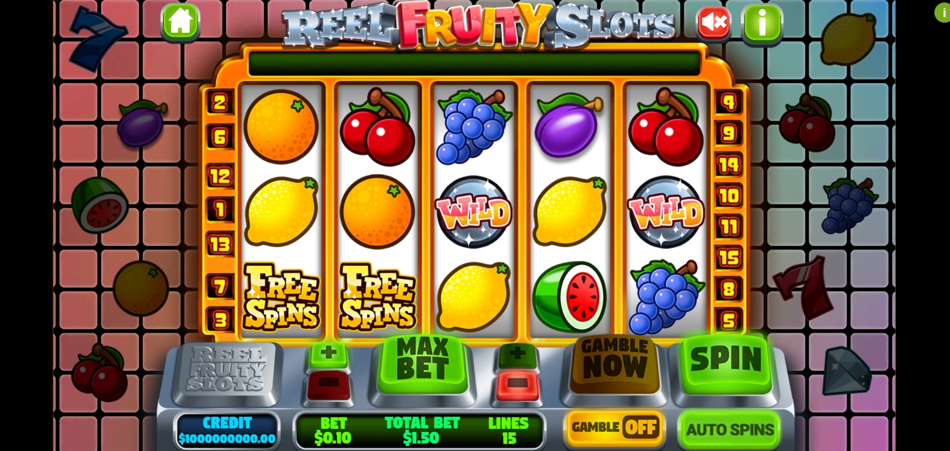 Reels in Reel Fruity Slots Slot Game by Slot Factory