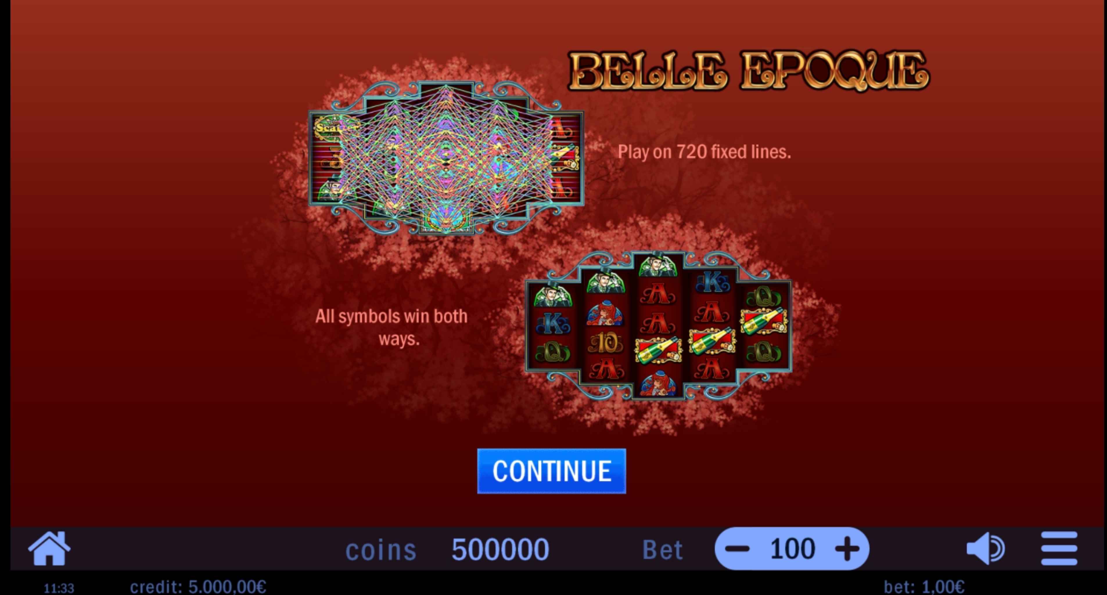Play Belle Epoque Free Casino Slot Game by Swintt
