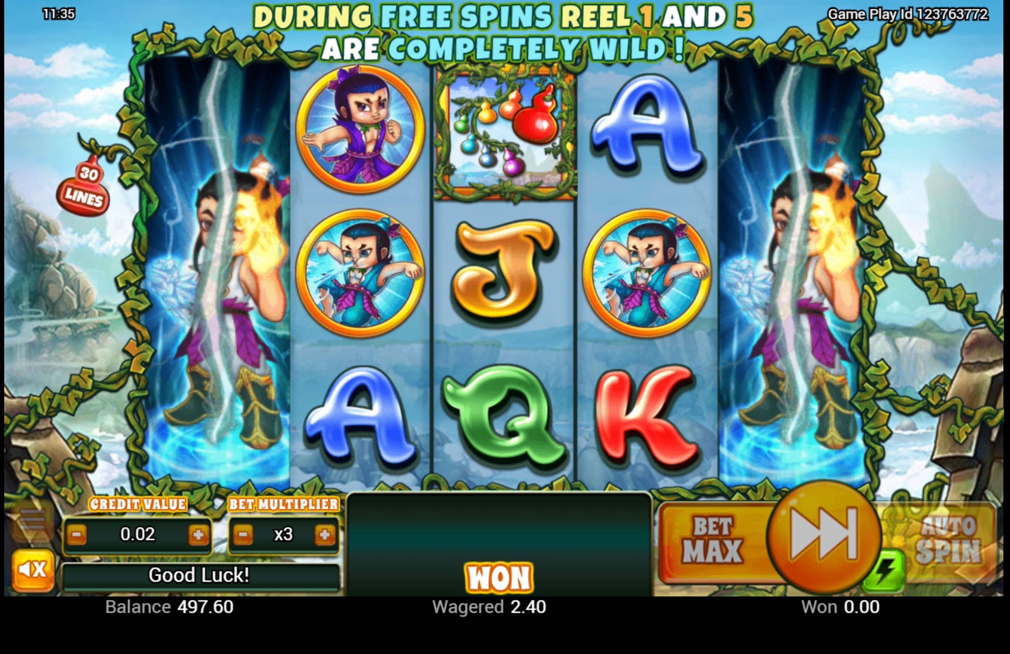 Win Money in Huluwa Free Slot Game by Swintt