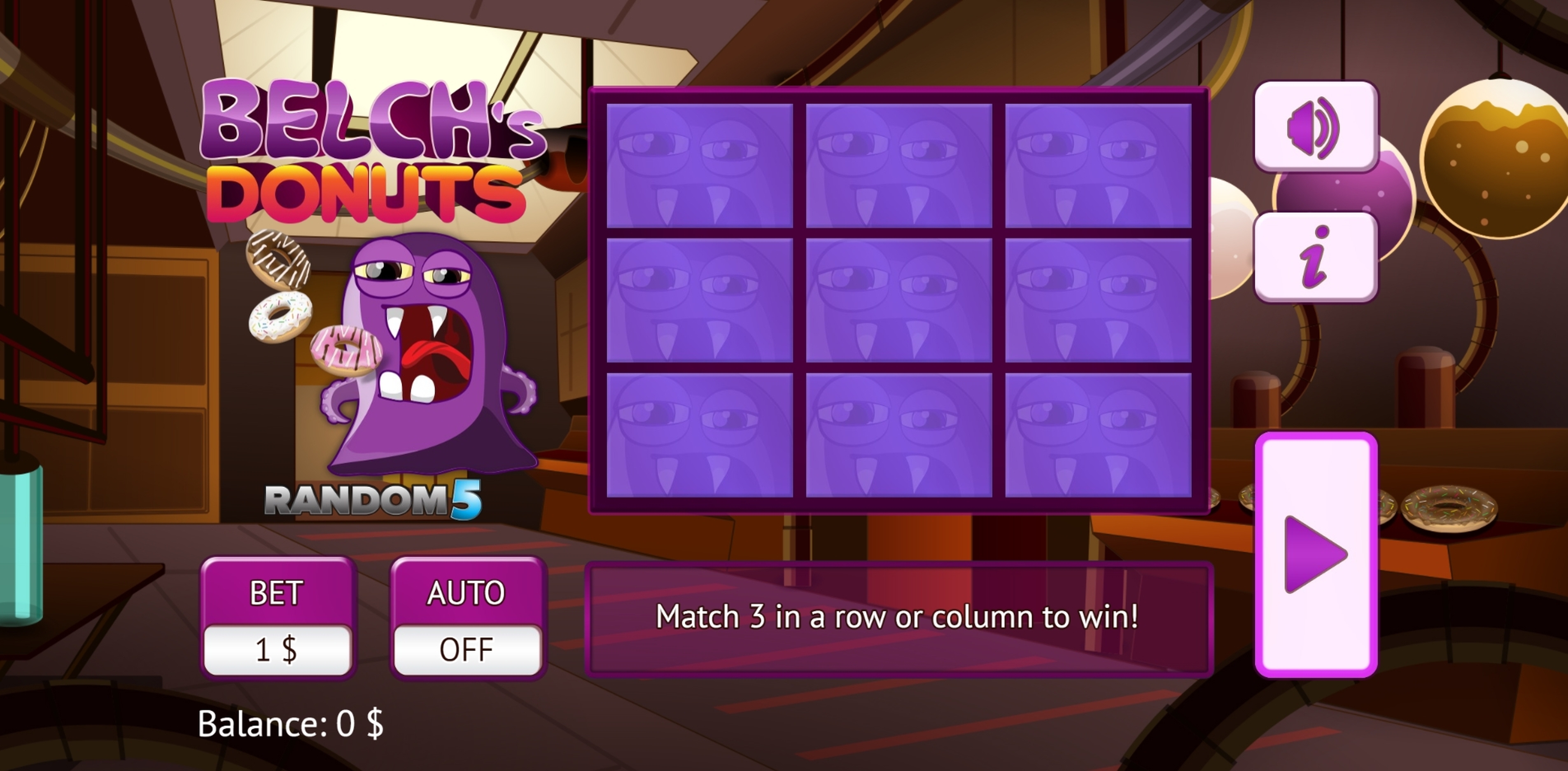 Play Belch’s Donuts Free Casino Slot Game by Vermantia