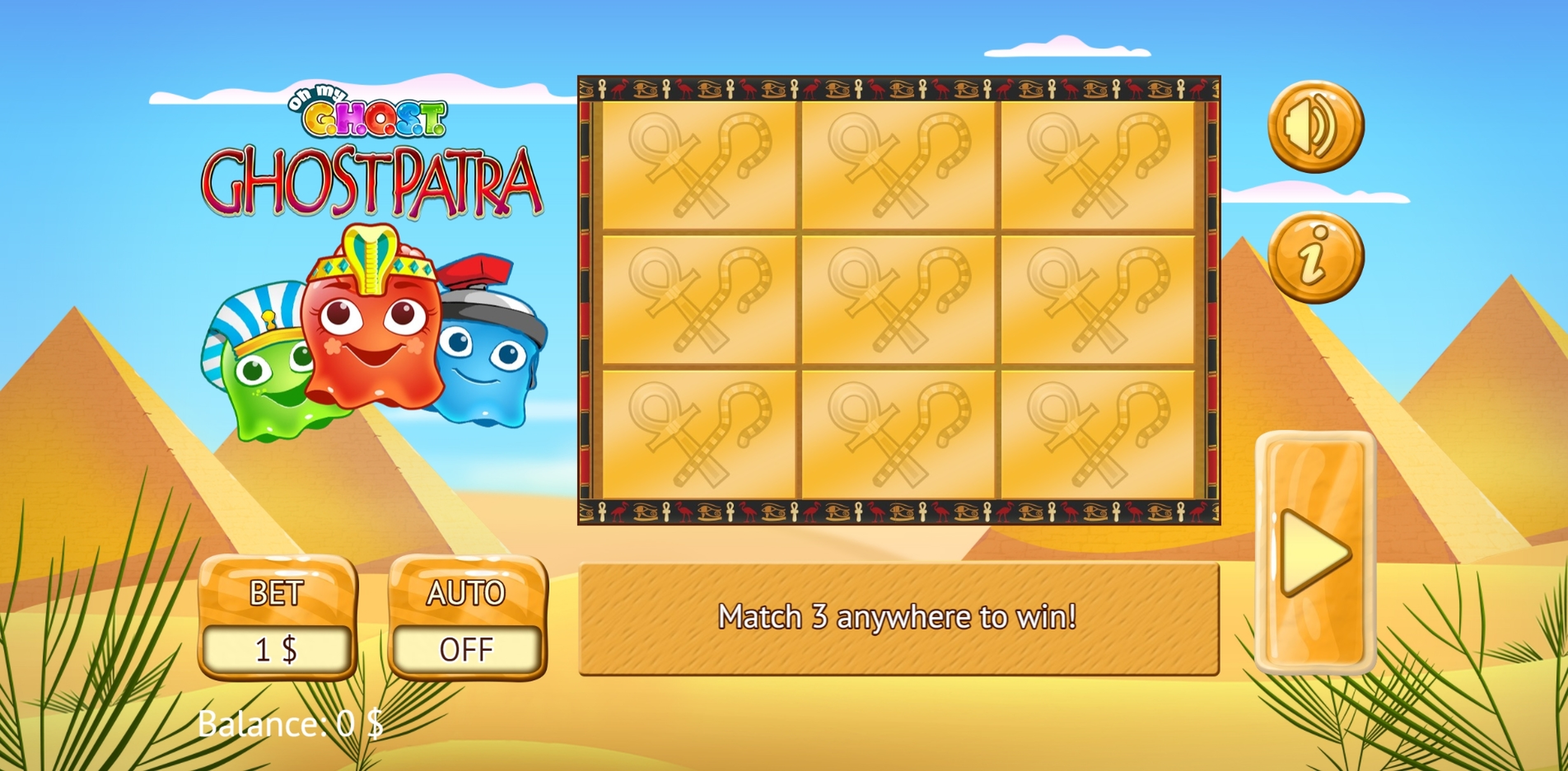 Reels in Ghostpatra Slot Game by Vermantia