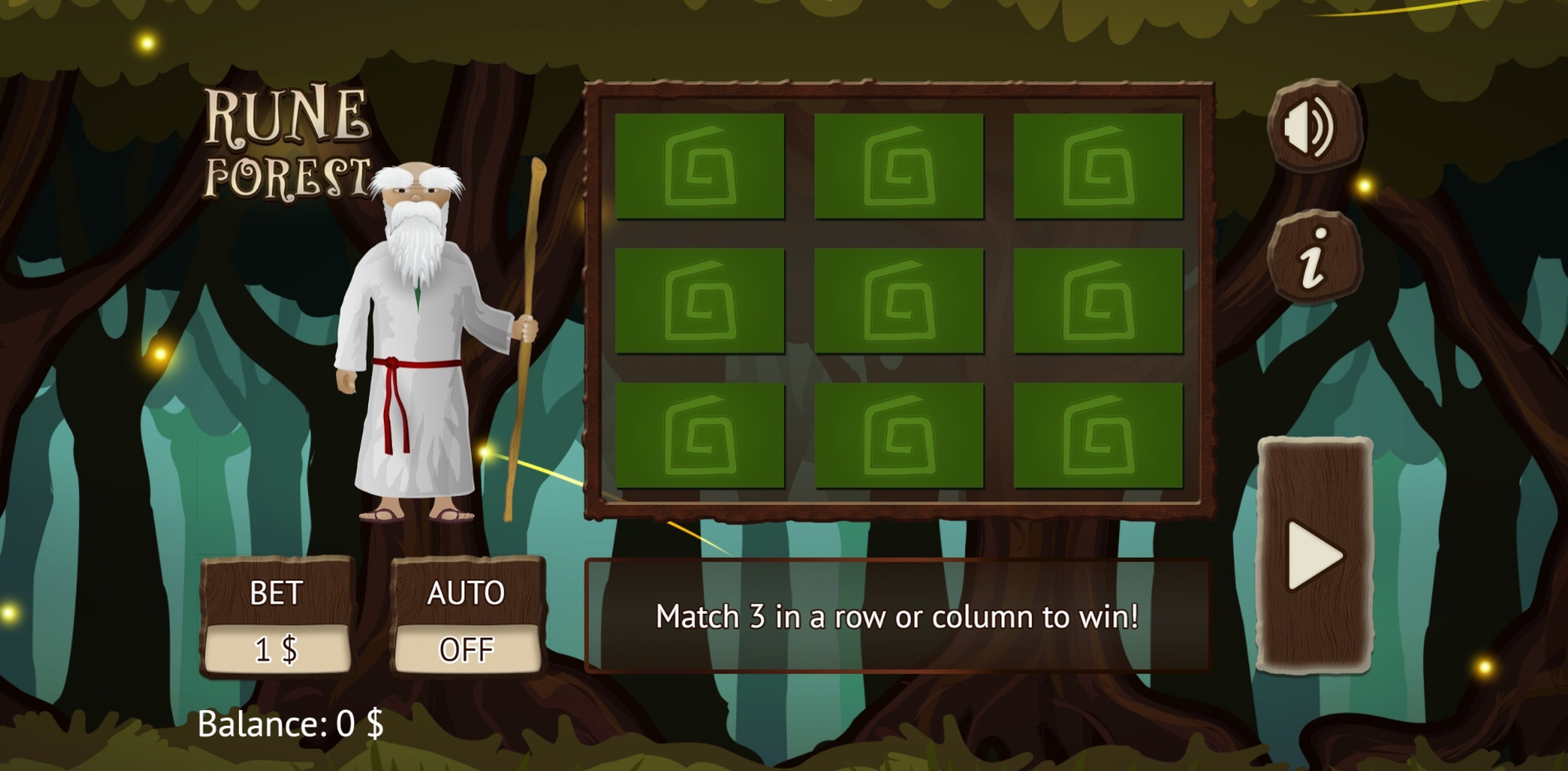 Reels in Rune Forest Slot Game by Vermantia
