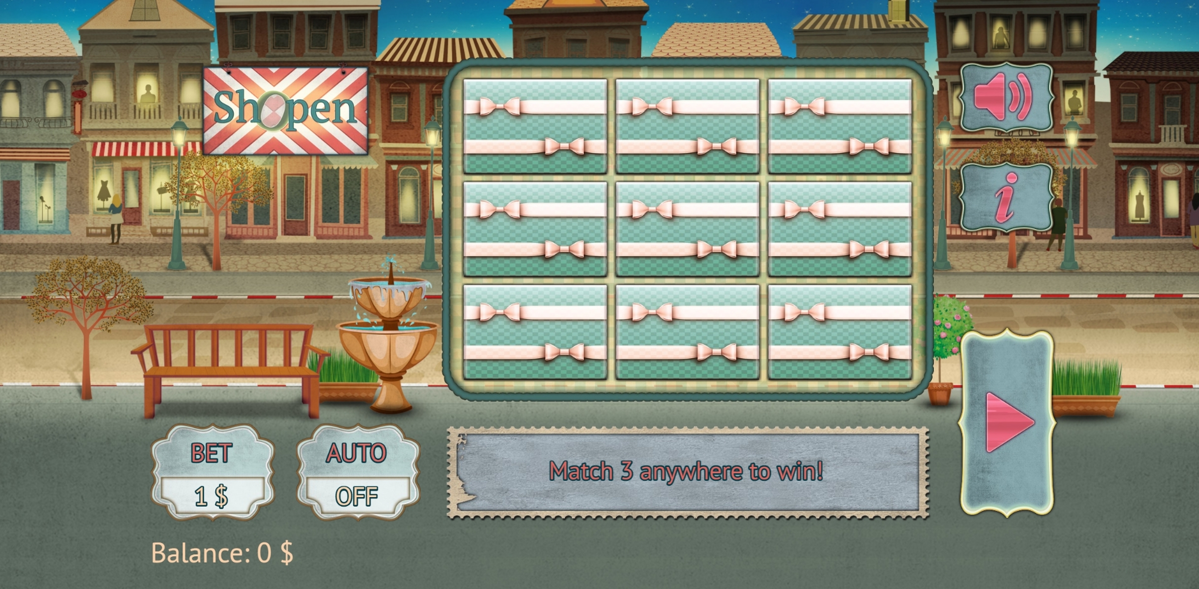 Reels in Shopen Slot Game by Vermantia