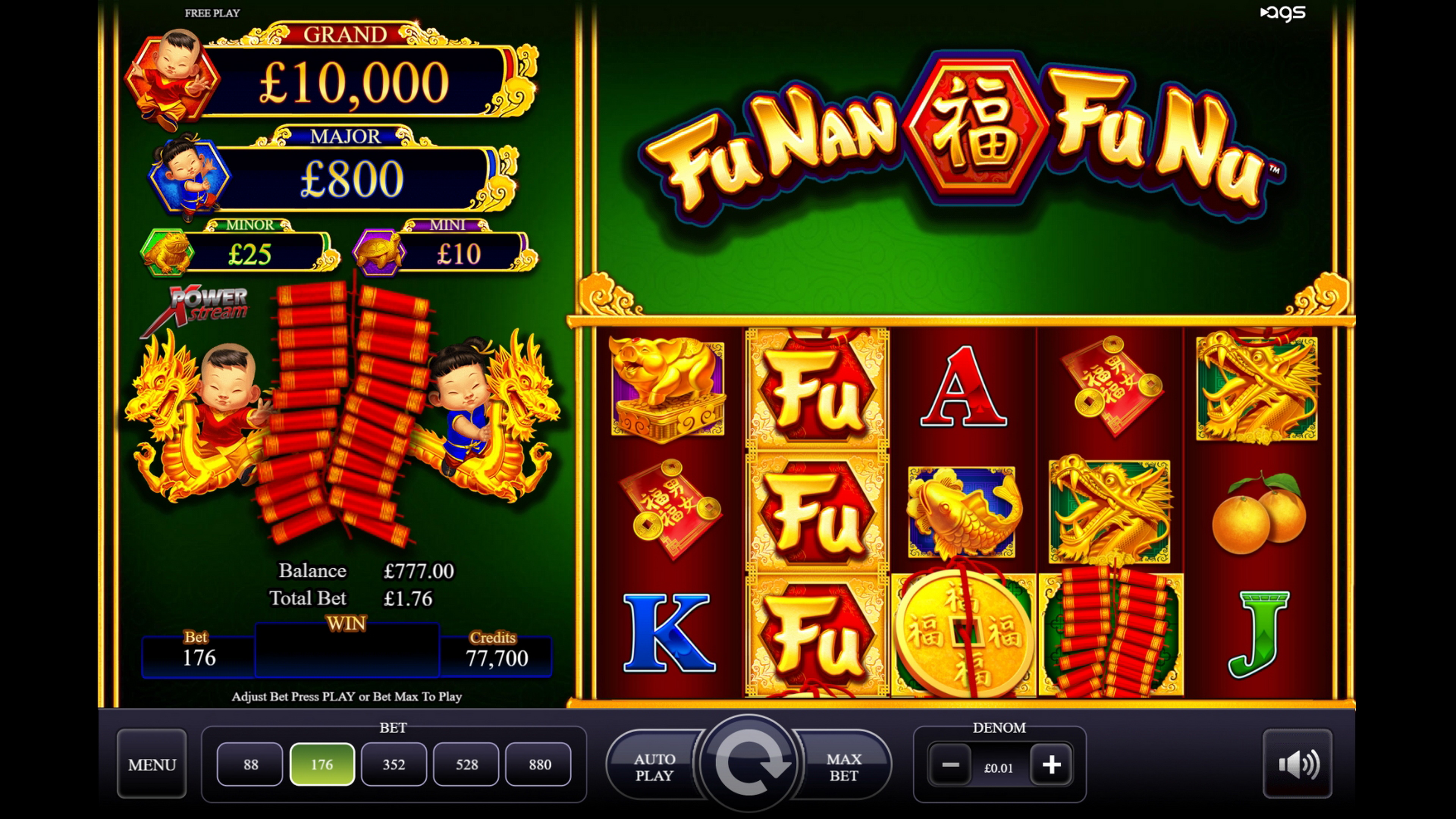 Reels in Fu Nan Fu Nu Slot Game by AGS