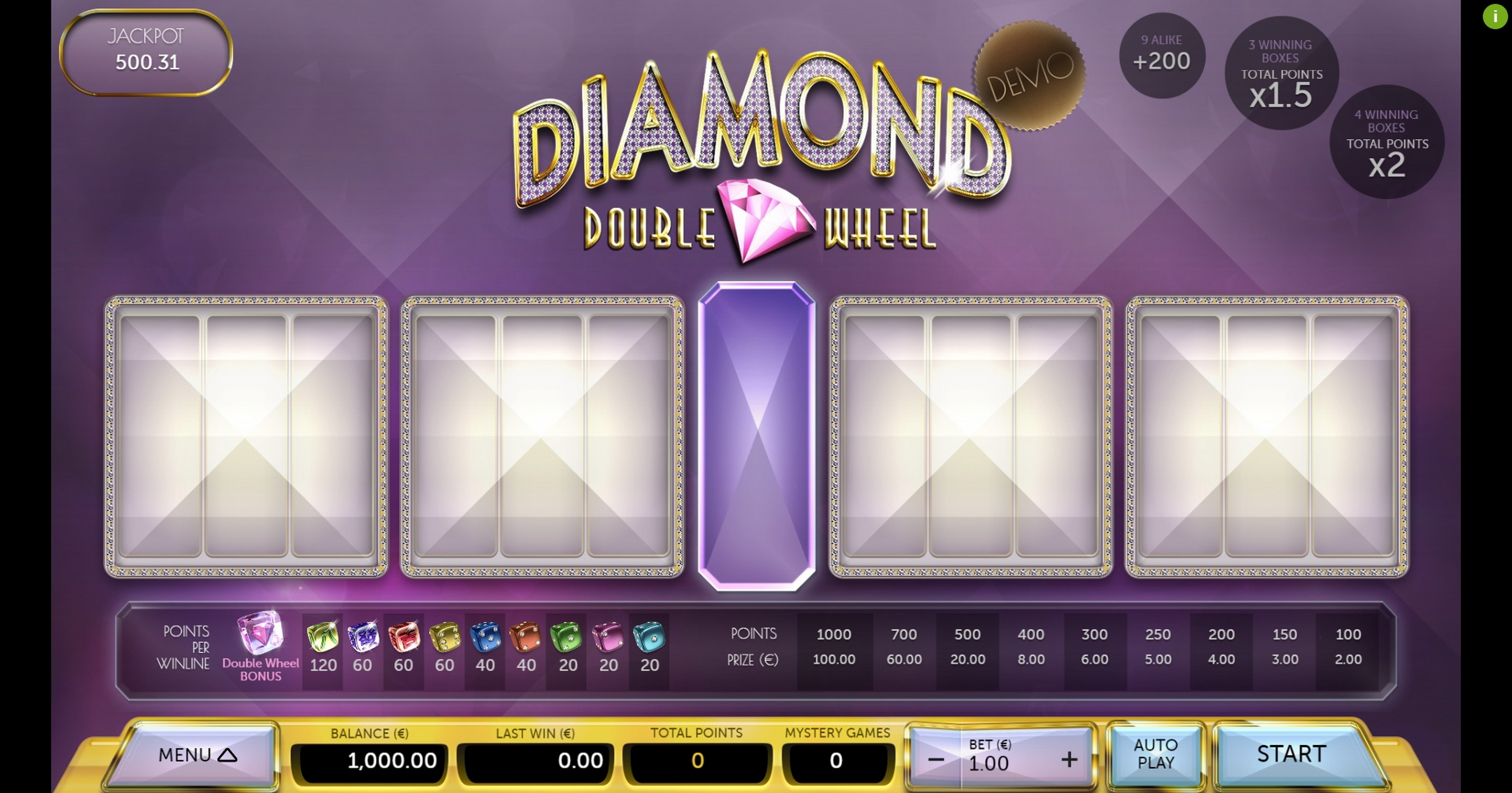 Reels in Diamond Double Wheel Slot Game by Air Dice