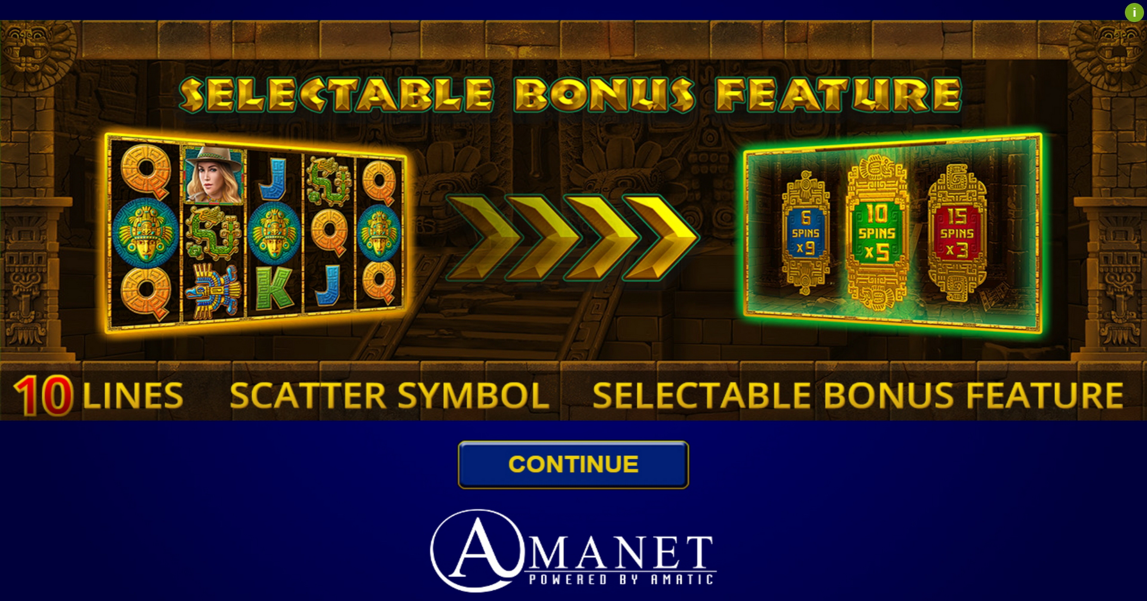 Play Golden Quest Free Casino Slot Game by Amatic Industries
