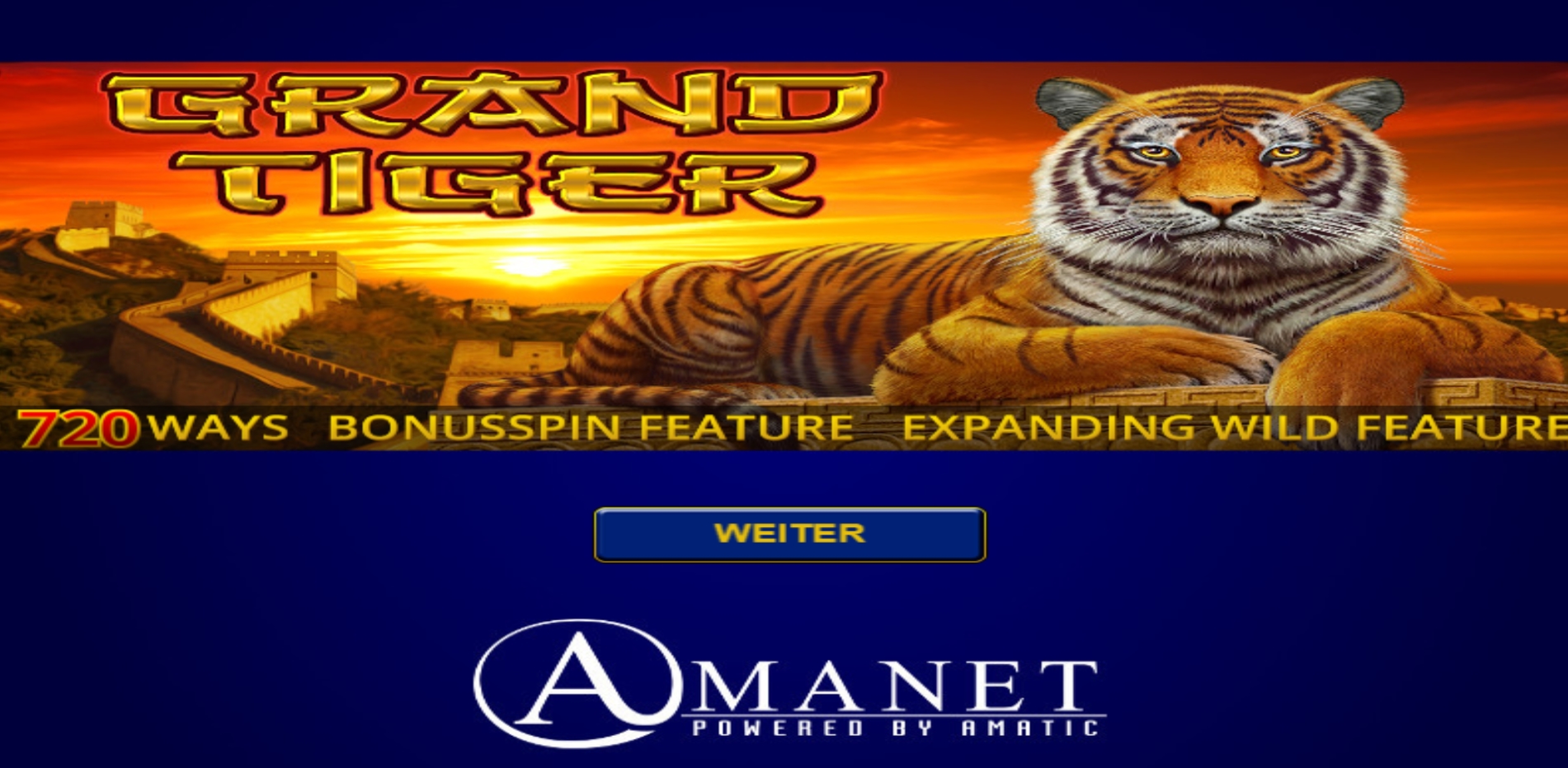 Play Grand Tiger Free Casino Slot Game by Amatic Industries