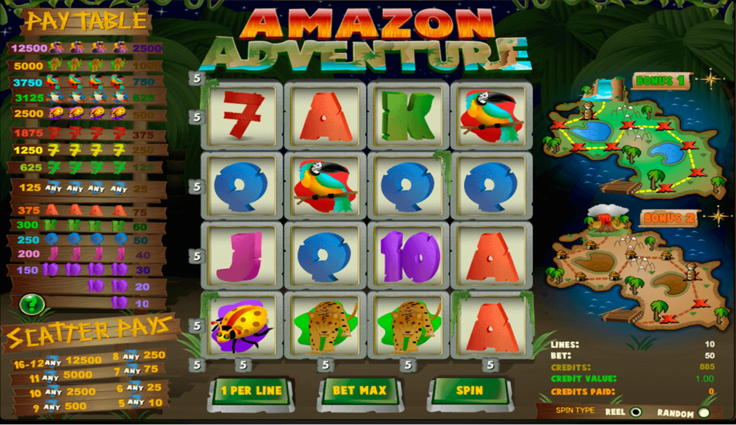 The Amazon Adventure Online Slot Demo Game by Amaya