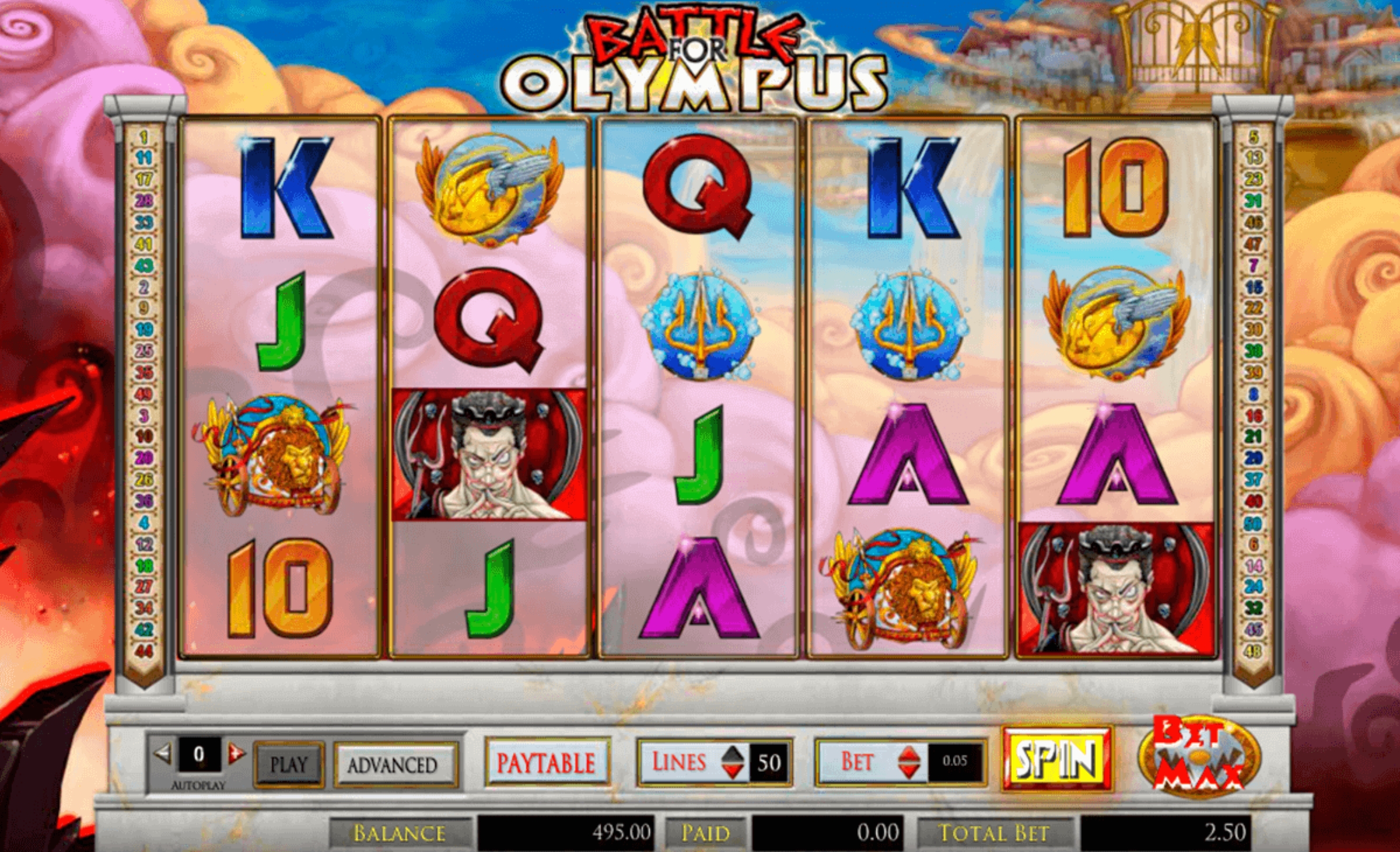 The Battle for Olympus Online Slot Demo Game by Amaya