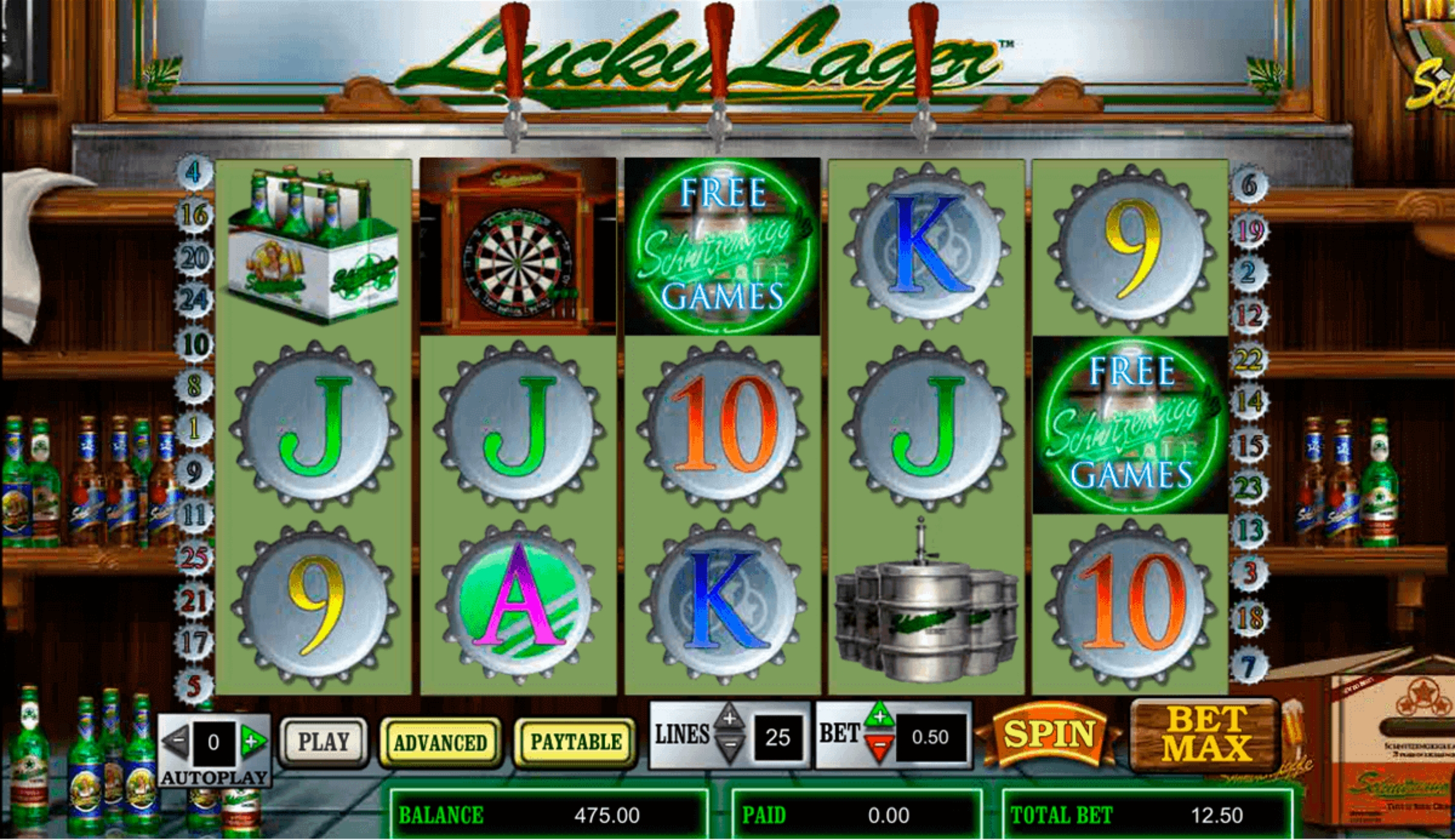 The Lucky Lager Online Slot Demo Game by Amaya