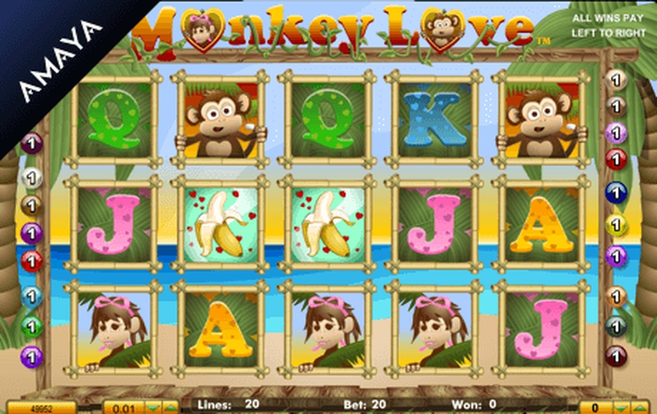 The Monkey Love Online Slot Demo Game by Amaya