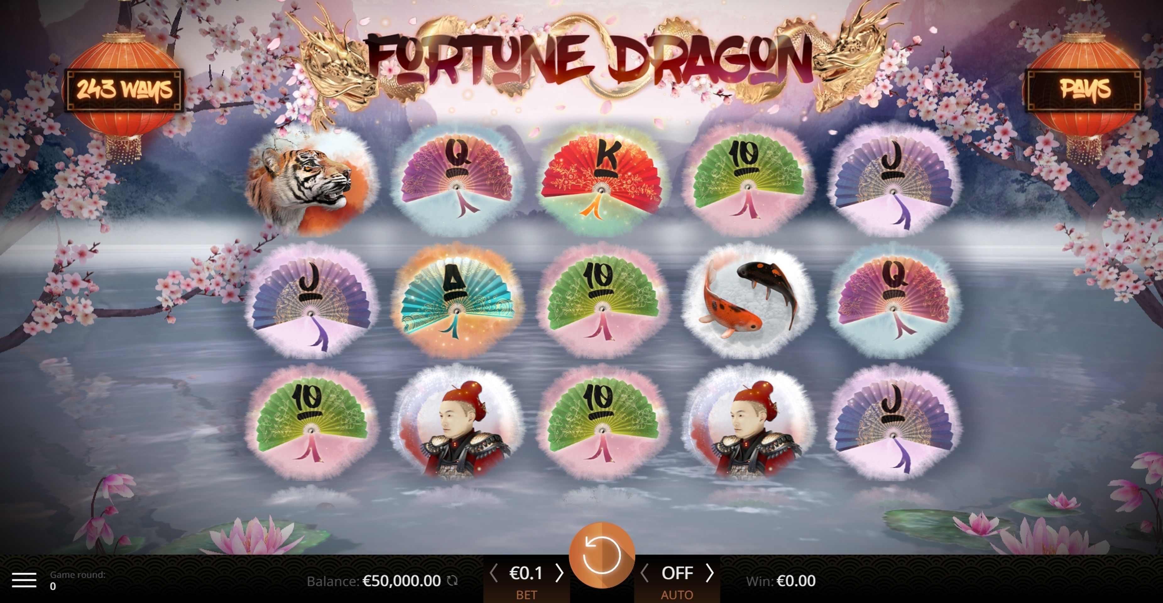 Reels in Fortune Dragon Slot Game by Amazing Gaming