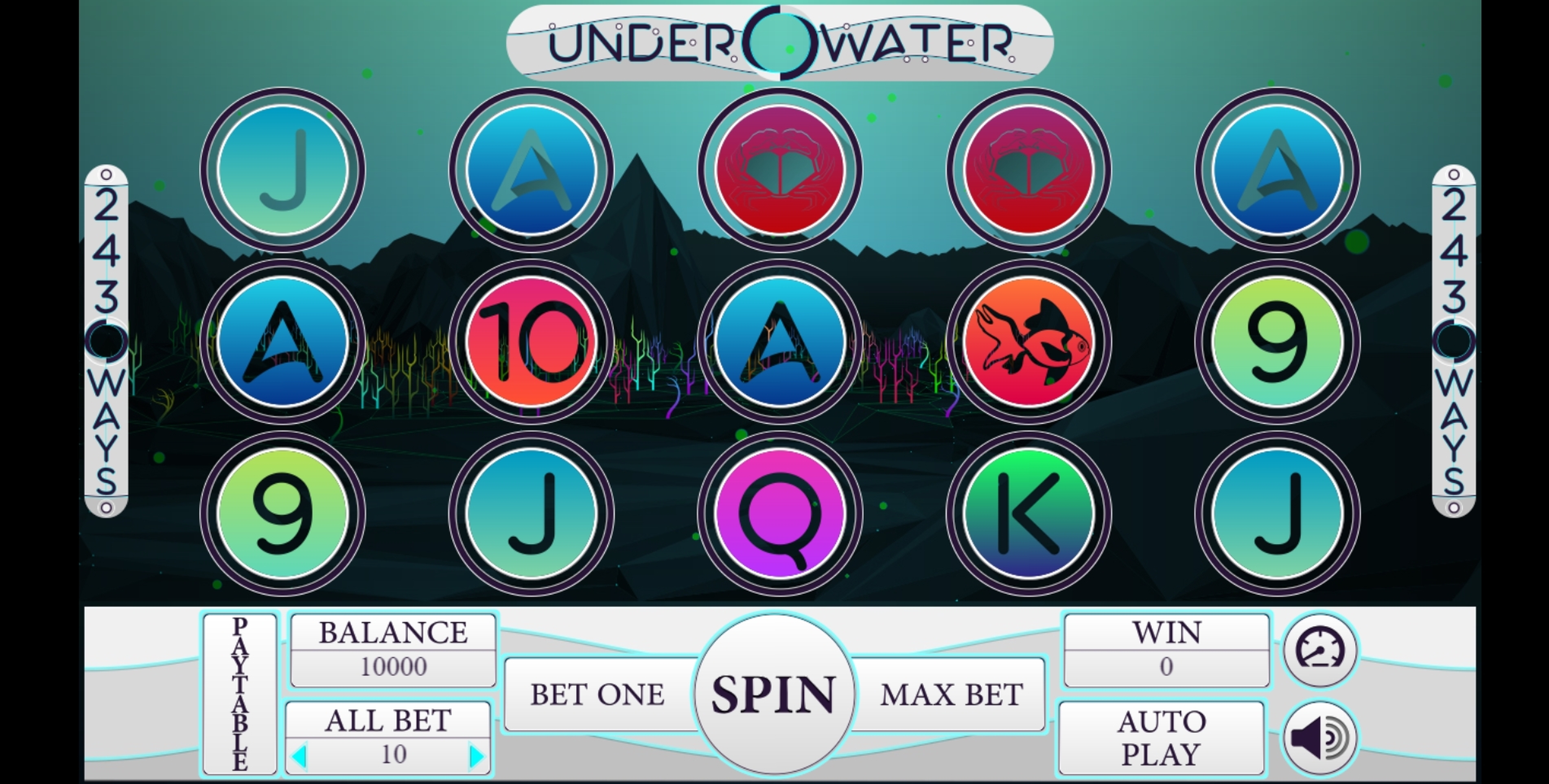 Reels in Under Water Slot Game by Betconstruct