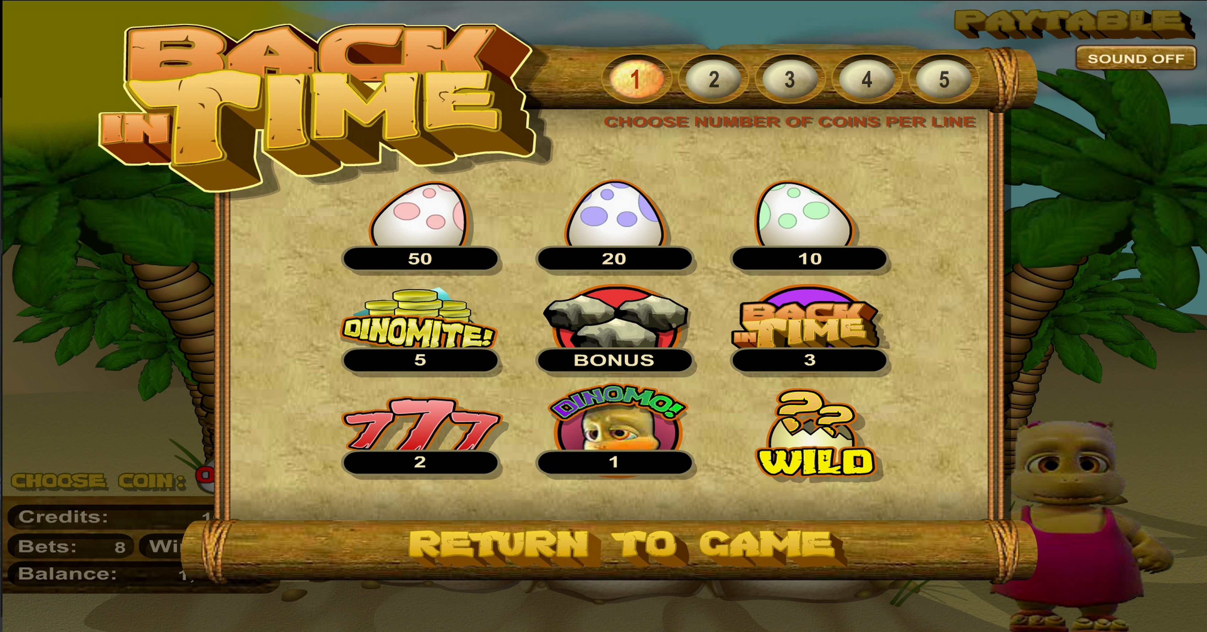 Info of Back In Time Slot Game by Betsoft