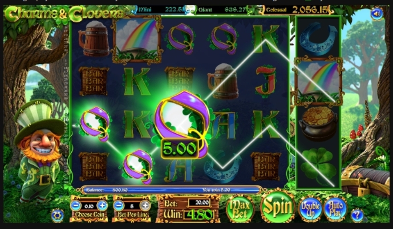 Win Money in Charms and Clovers Free Slot Game by Betsoft