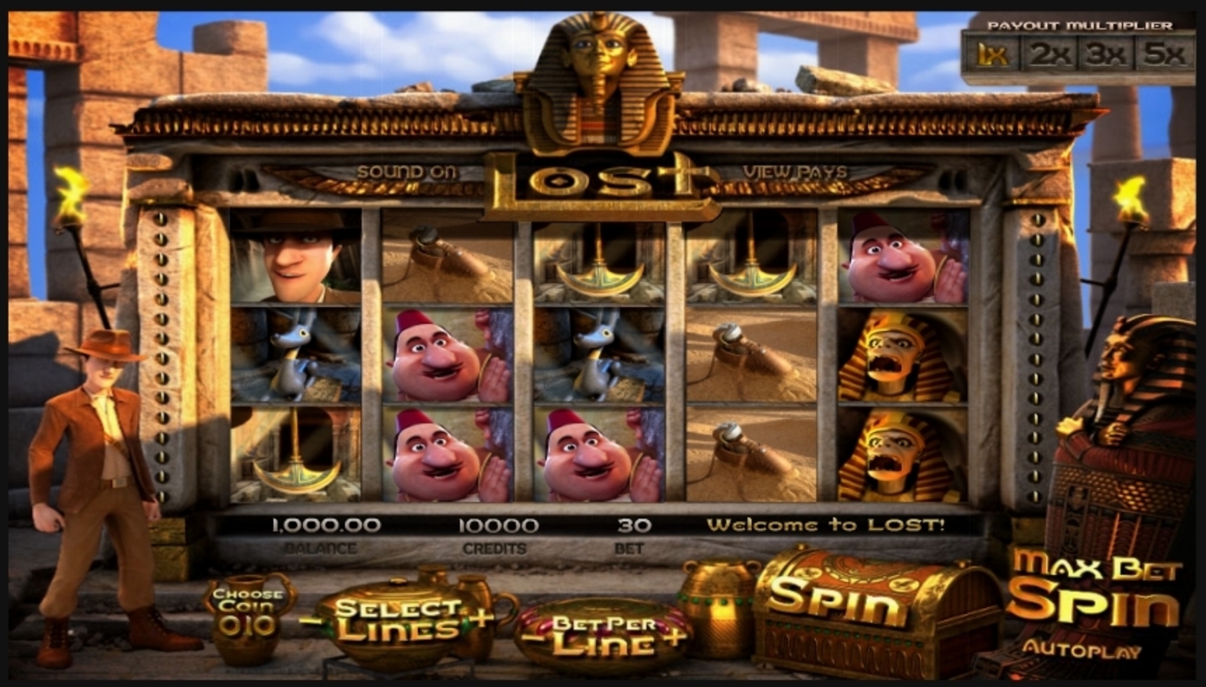 Reels in Lost Slot Game by Betsoft
