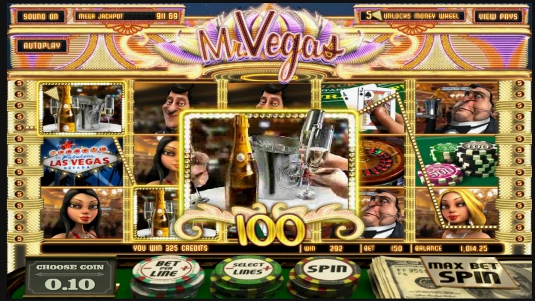Win Money in Mr. Vegas Free Slot Game by Betsoft