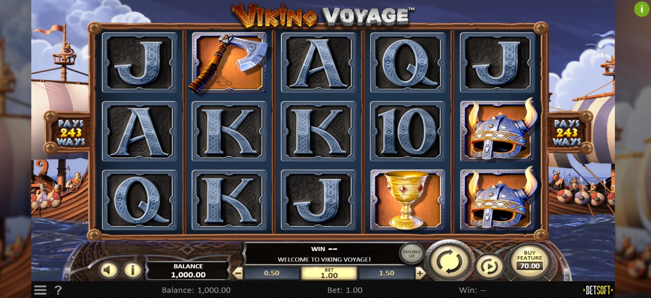 Reels in Viking Voyage Slot Game by Betsoft