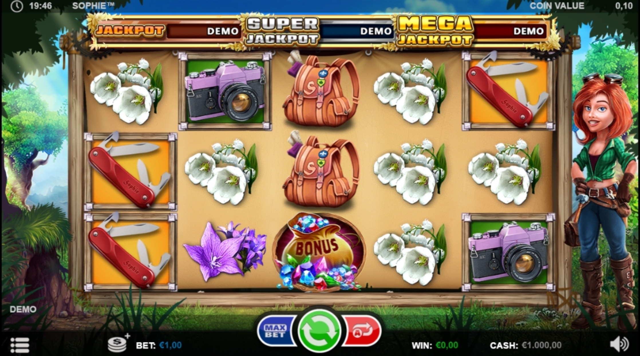 Reels in Sophie Slot Game by Betsson Group