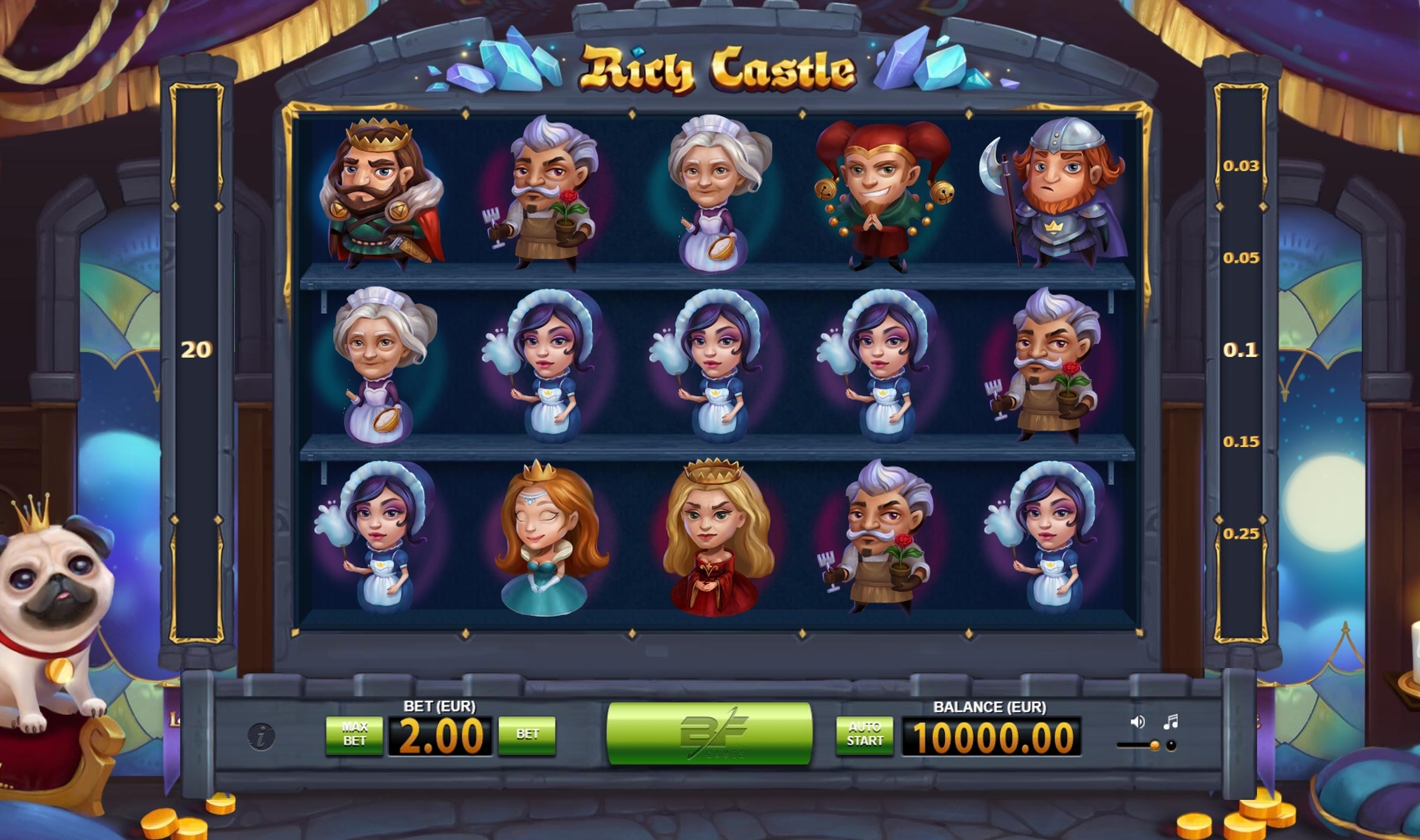 Reels in Rich Castle Slot Game by BF games