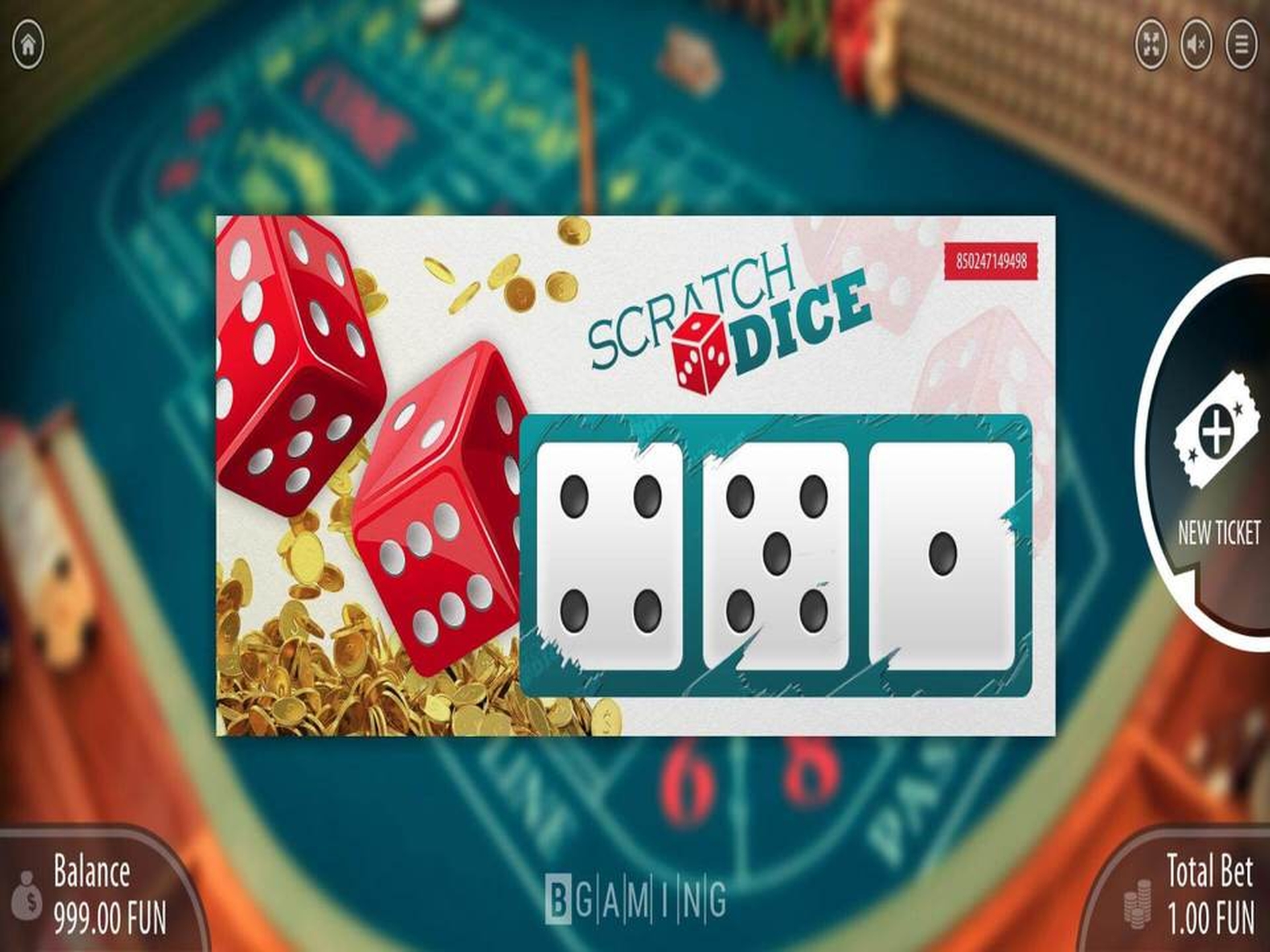 The Scratch Dice Online Slot Demo Game by BGAMING