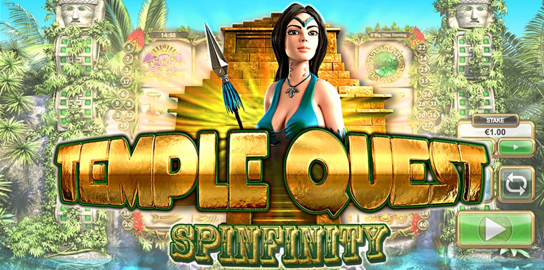 The Temple Quest Spinfinity Online Slot Demo Game by Big Time Gaming