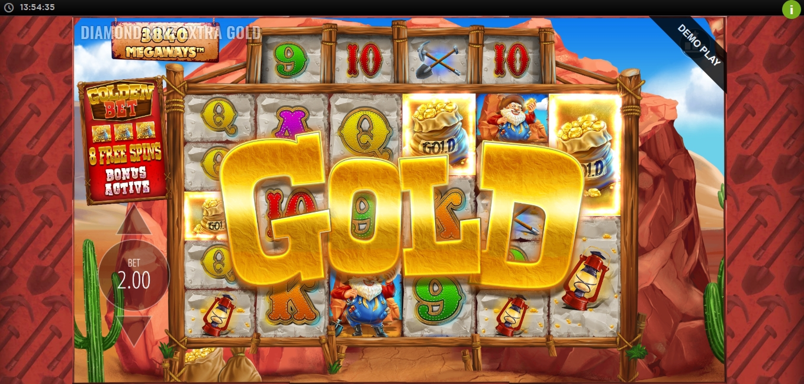 Win Money in Diamond Mine Extra Gold Megaways Free Slot Game by Blueprint Gaming