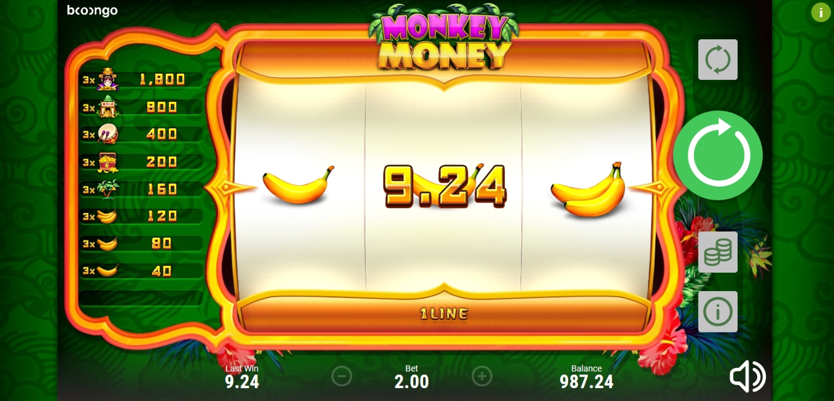Win Money in Monkey Money Free Slot Game by Booongo Gaming