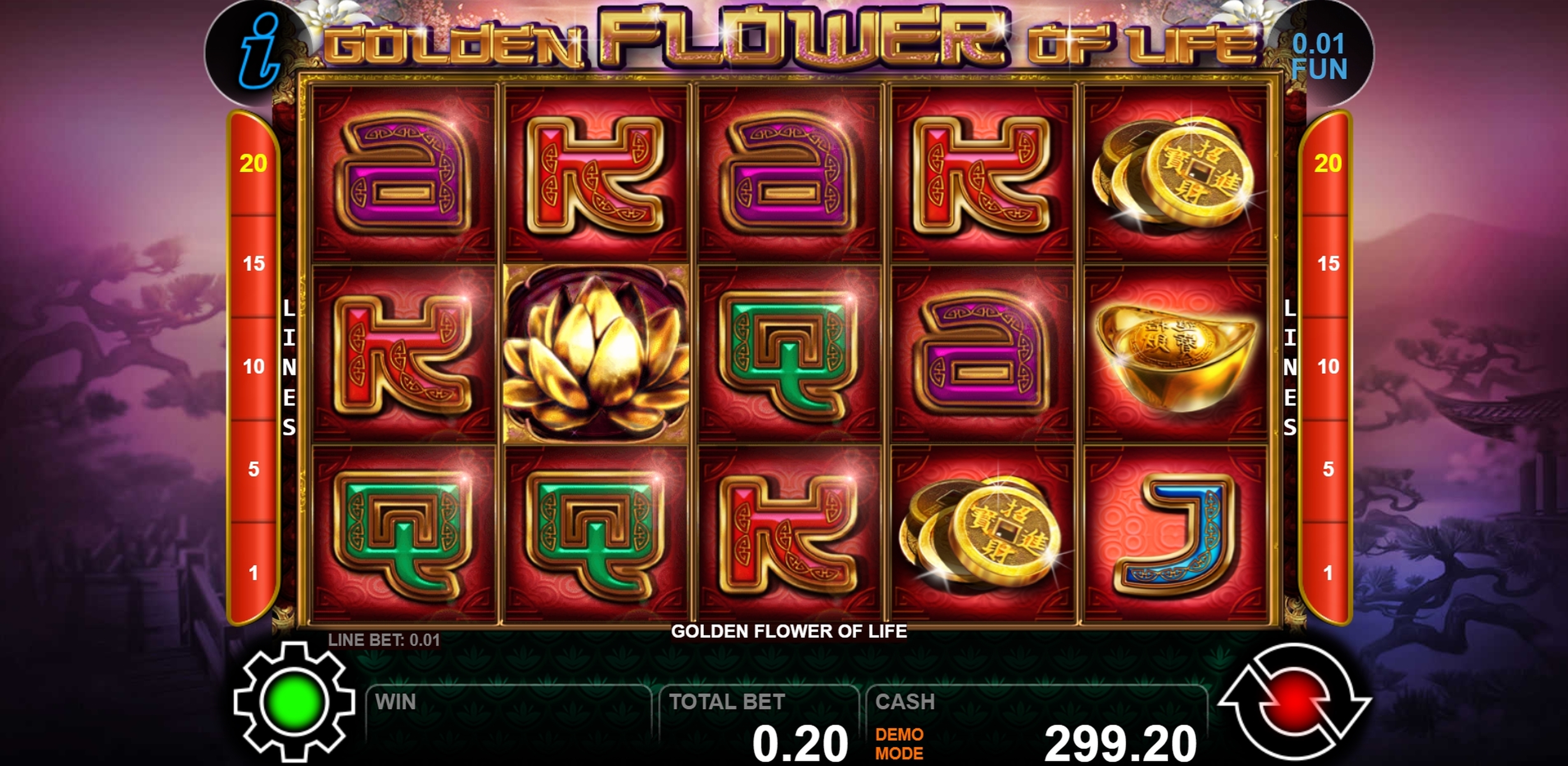Win Money in Golden Flower Of Life Free Slot Game by casino technology
